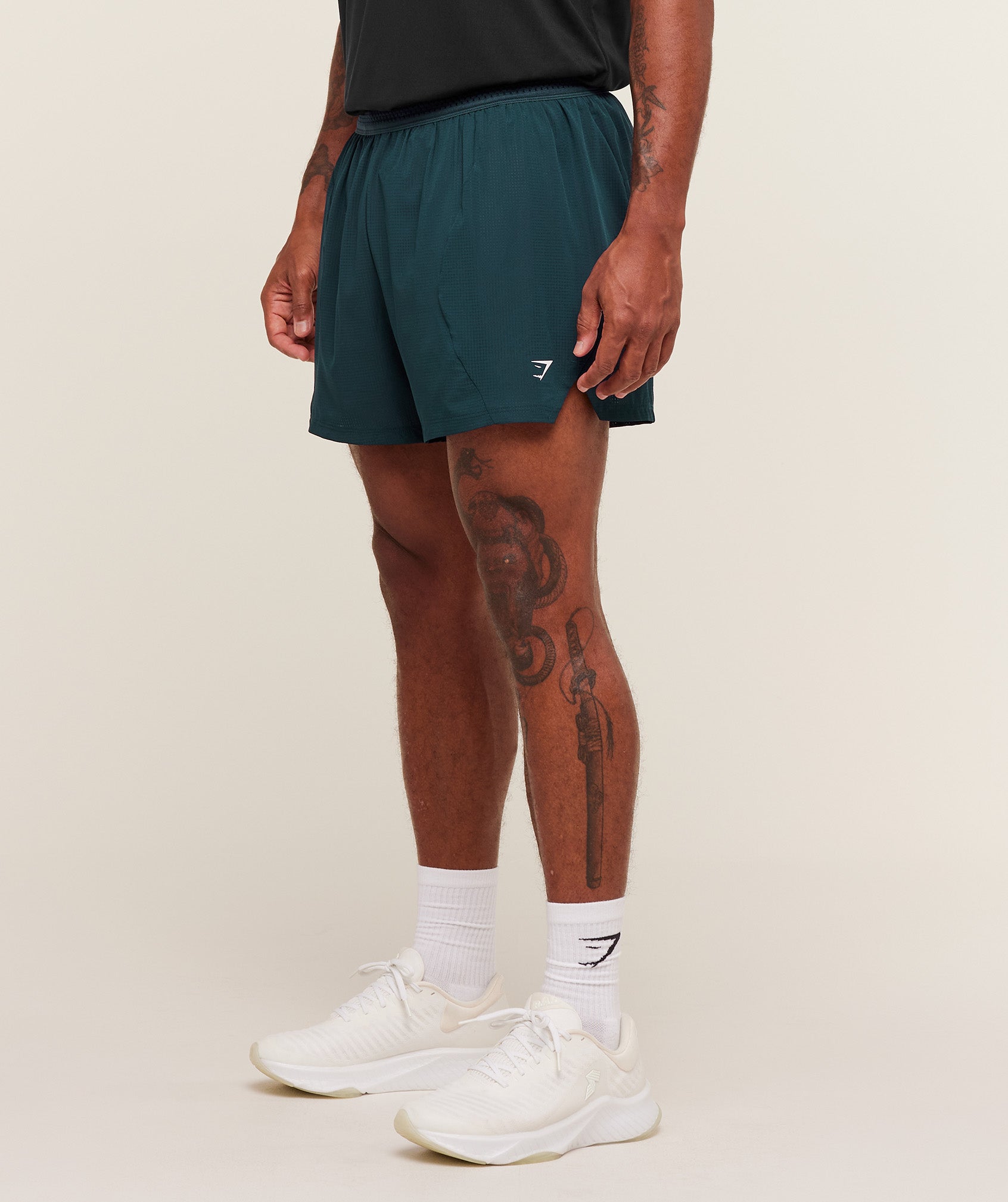 Gymshark Running 5" Shorts Deep Petrol Blue