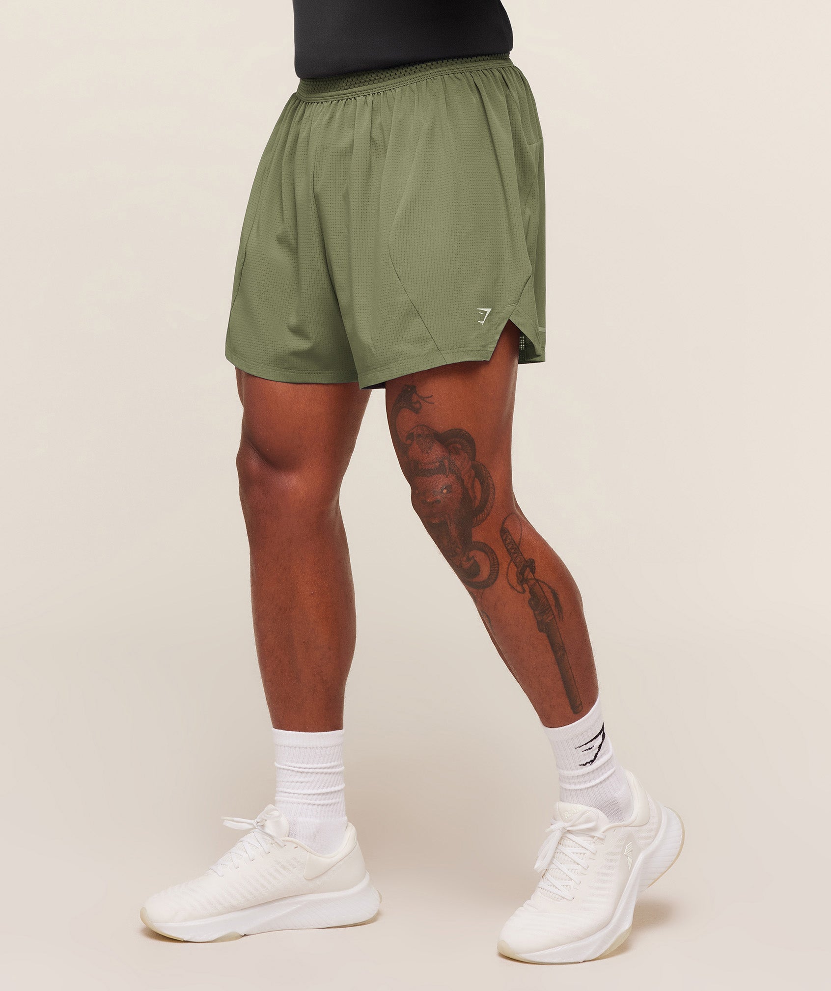 Gymshark Running 5" Shorts Gs Grounded Green