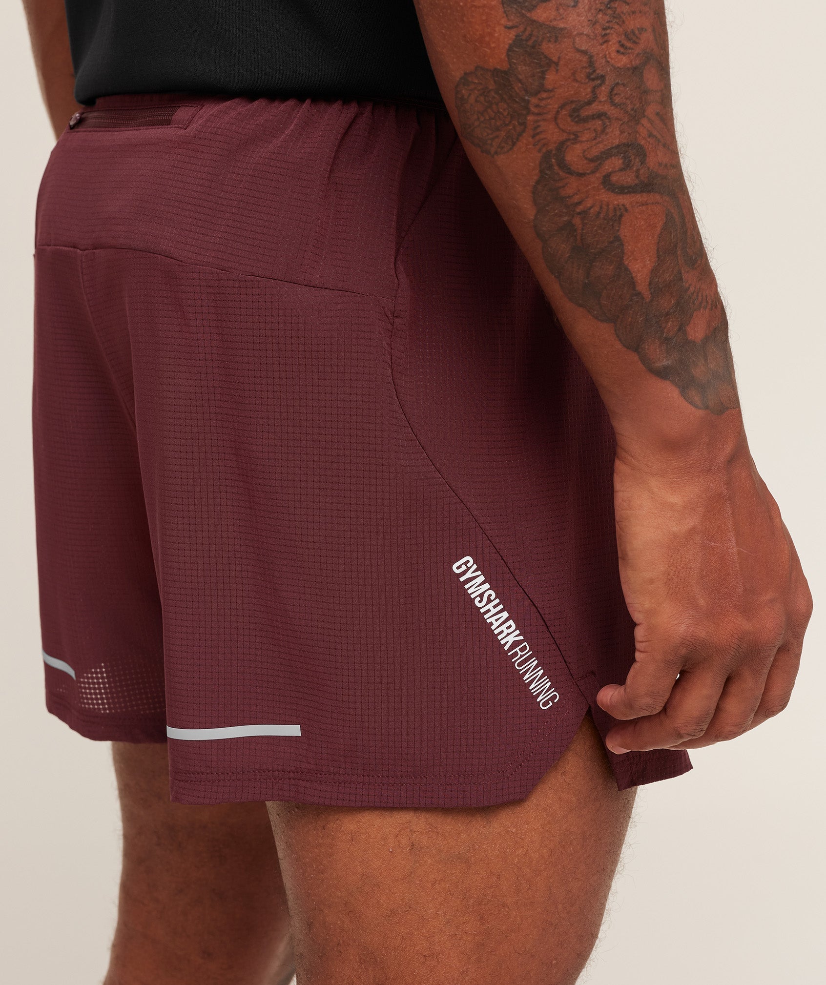 Gymshark Running 5" Shorts Rich Maroon