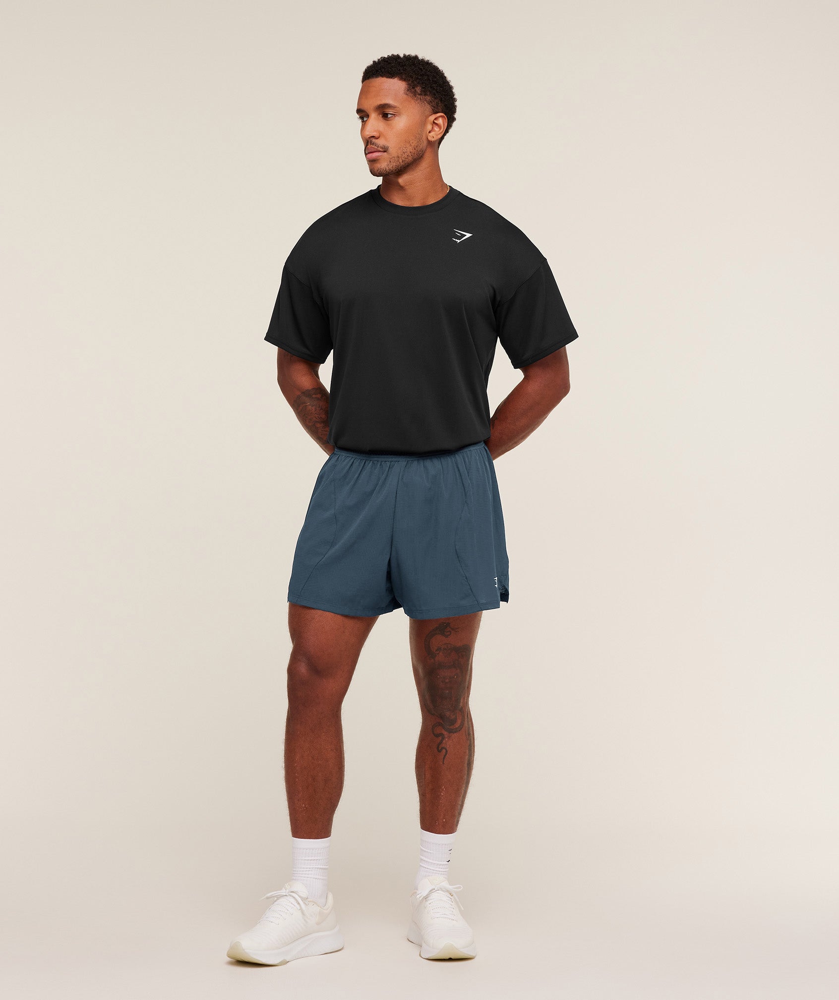 Gymshark Running 5" Shorts Gs Stealth Blue