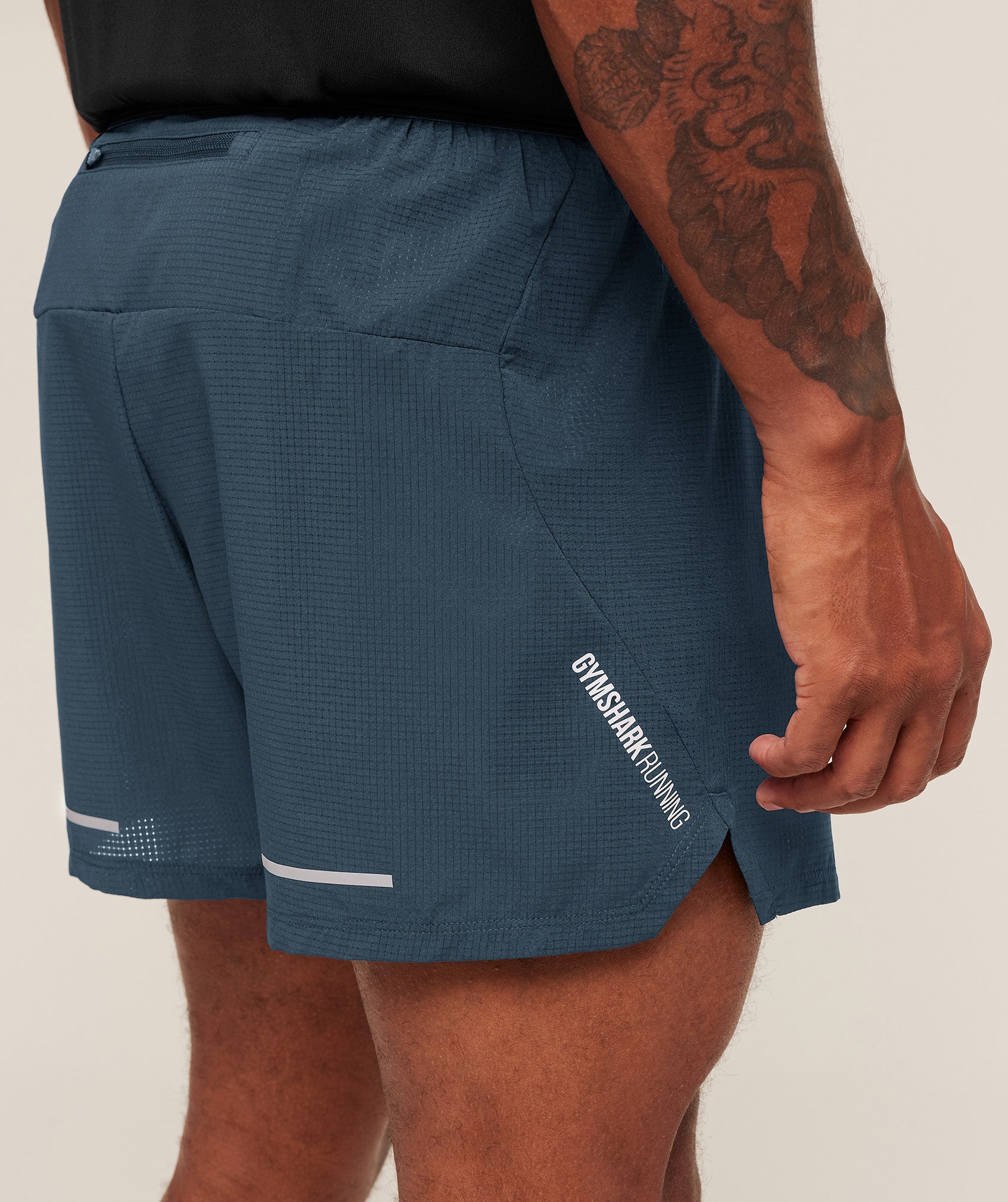 Gymshark Running 5" Shorts Gs Stealth Blue