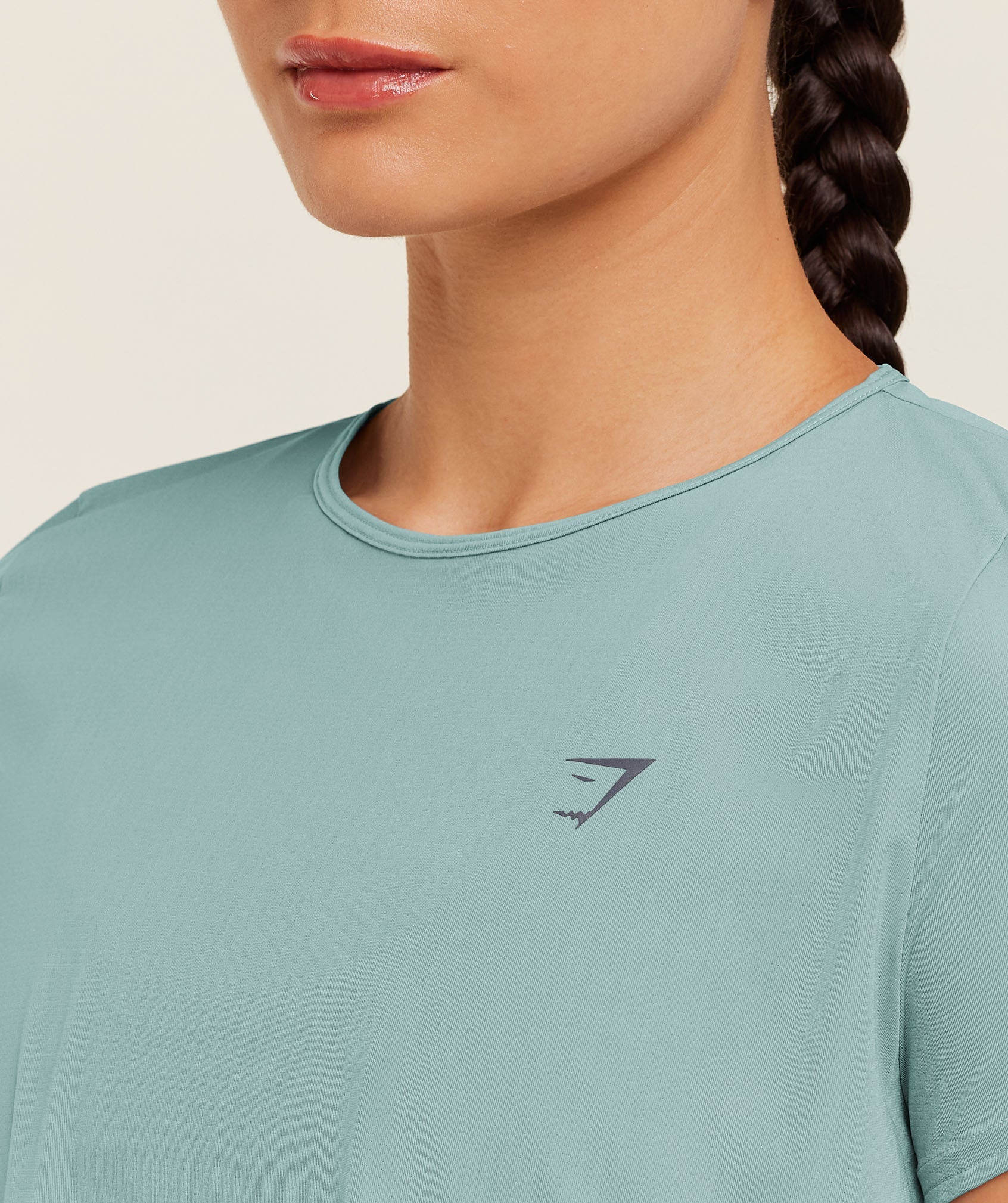 Women's Gymshark Running Short Sleeve T-Shirt Gs Storm Blue