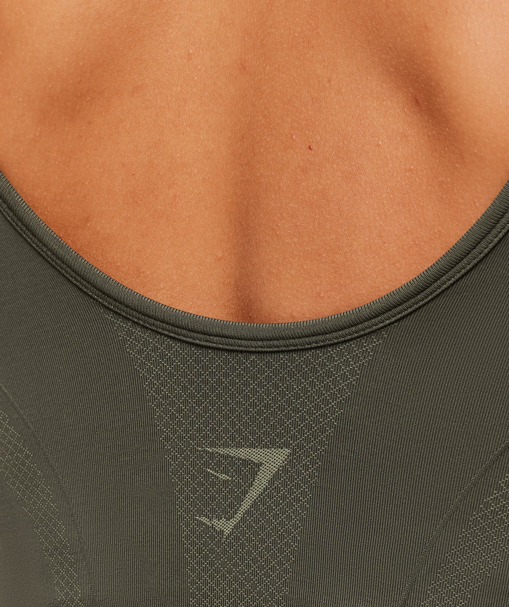 Women's Gymshark Weekend Seamless Tank Top Strength Green