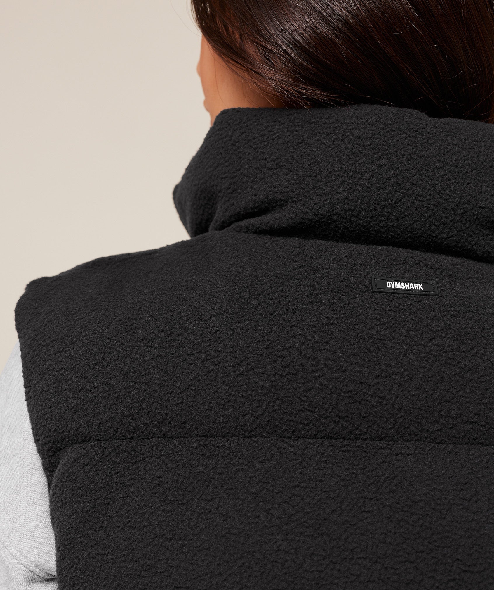 Women's Gymshark Borg Puffer Vest Black