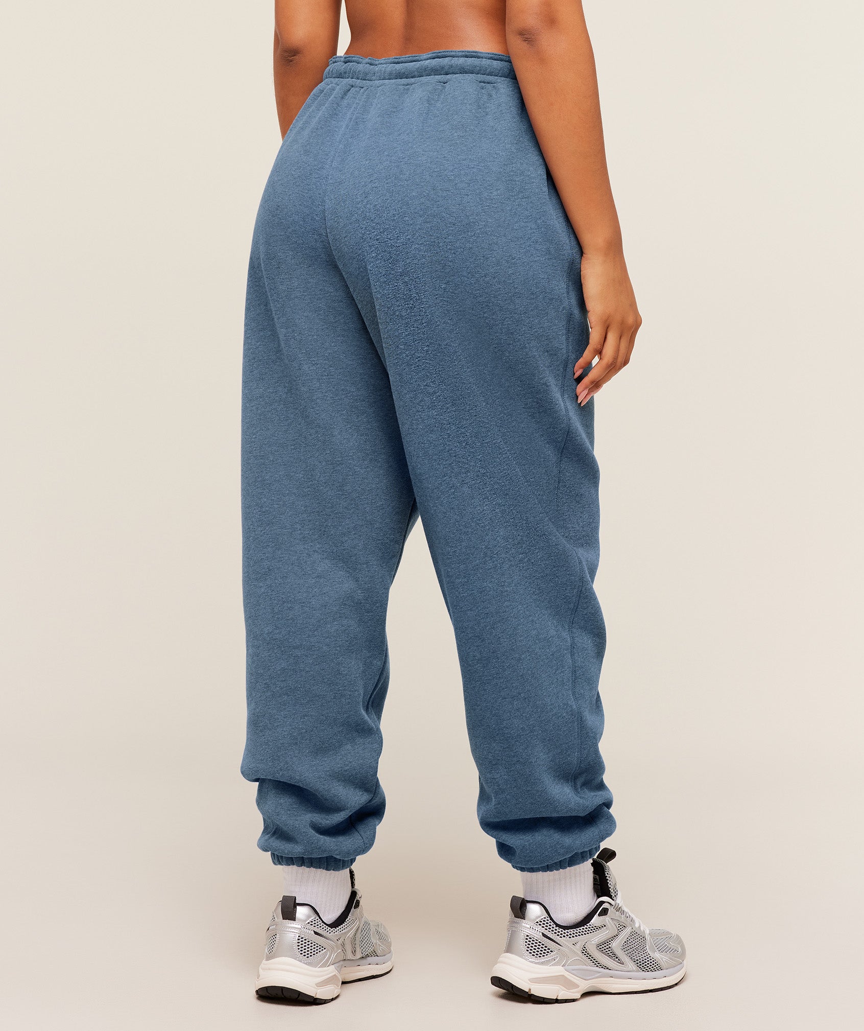 Women's Gymshark Cosy Luxe Cuffed Joggers Compound Blue Marl