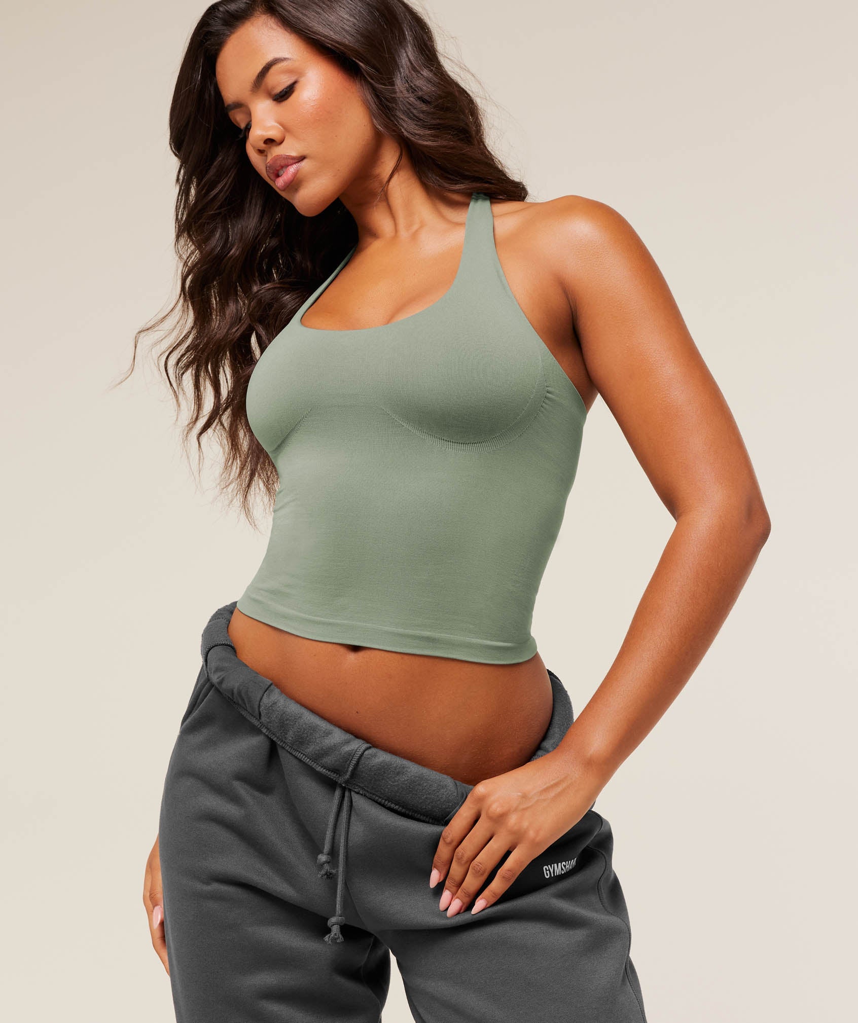 Women's Gymshark Cosy Luxe Cuffed Joggers Onyx Grey