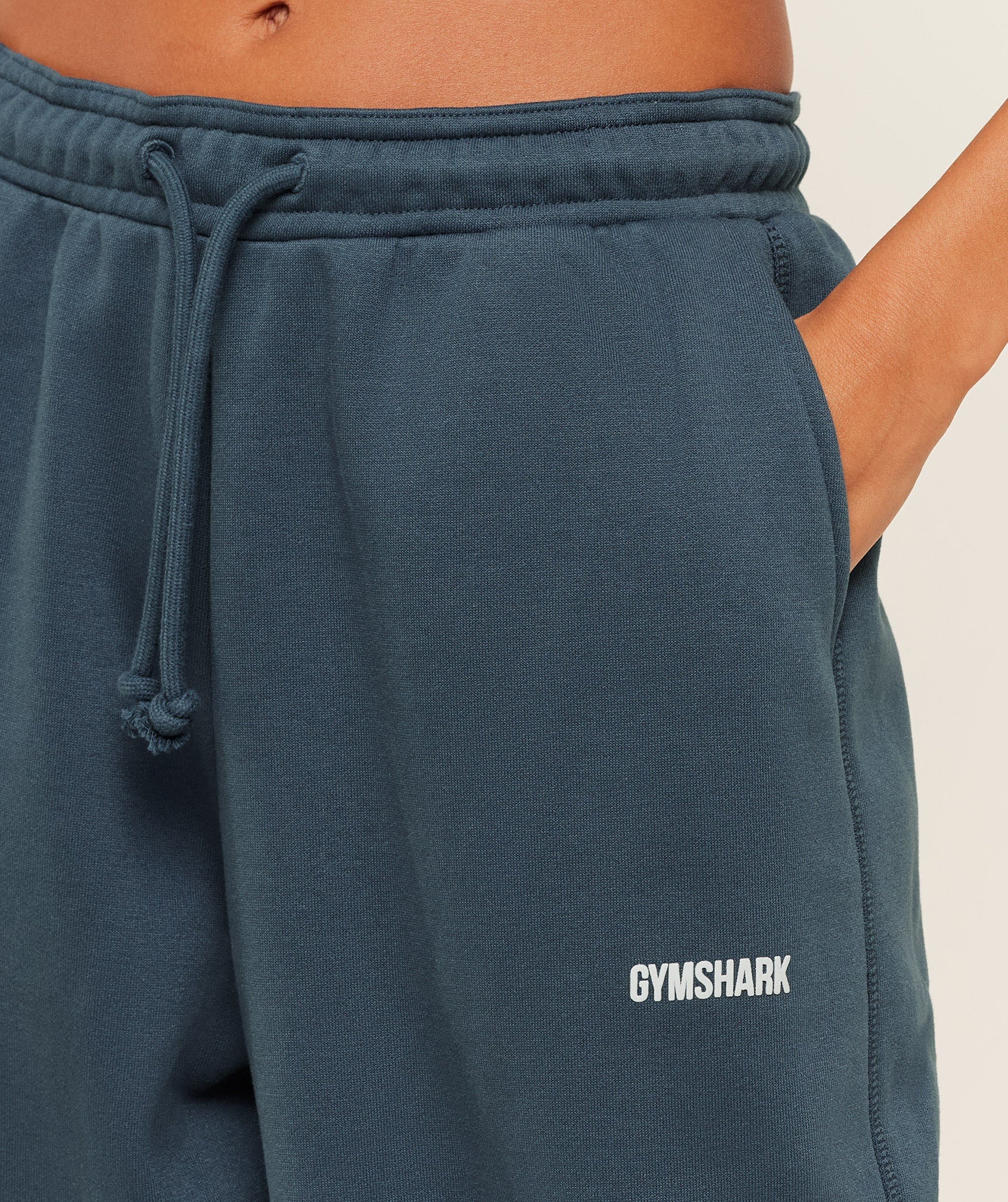 Women's Gymshark Cosy Luxe Cuffed Joggers Gs Stealth Blue