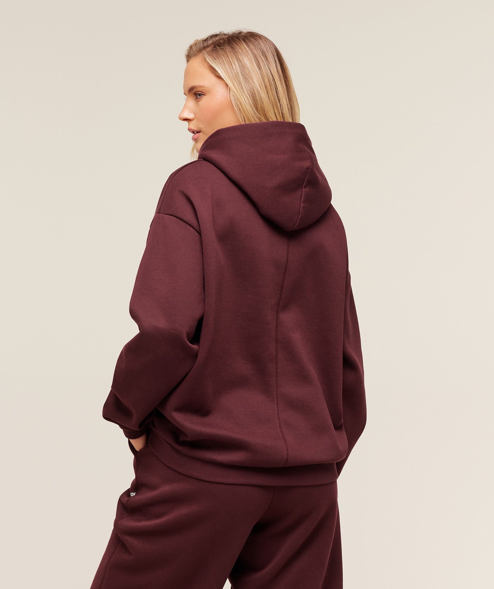 Women's Gymshark Cosy Luxe Hoodie Rich Maroon
