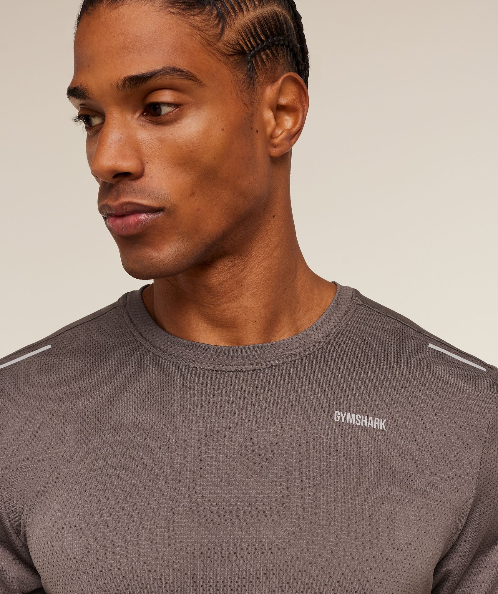 Gymshark Built For More T-Shirt Cool Brown