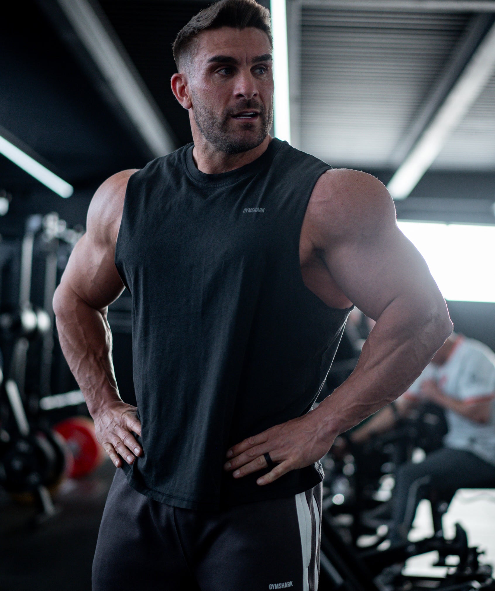 Gymshark Gymshark X Cbum Washed Sleeveless T-Shirt Black