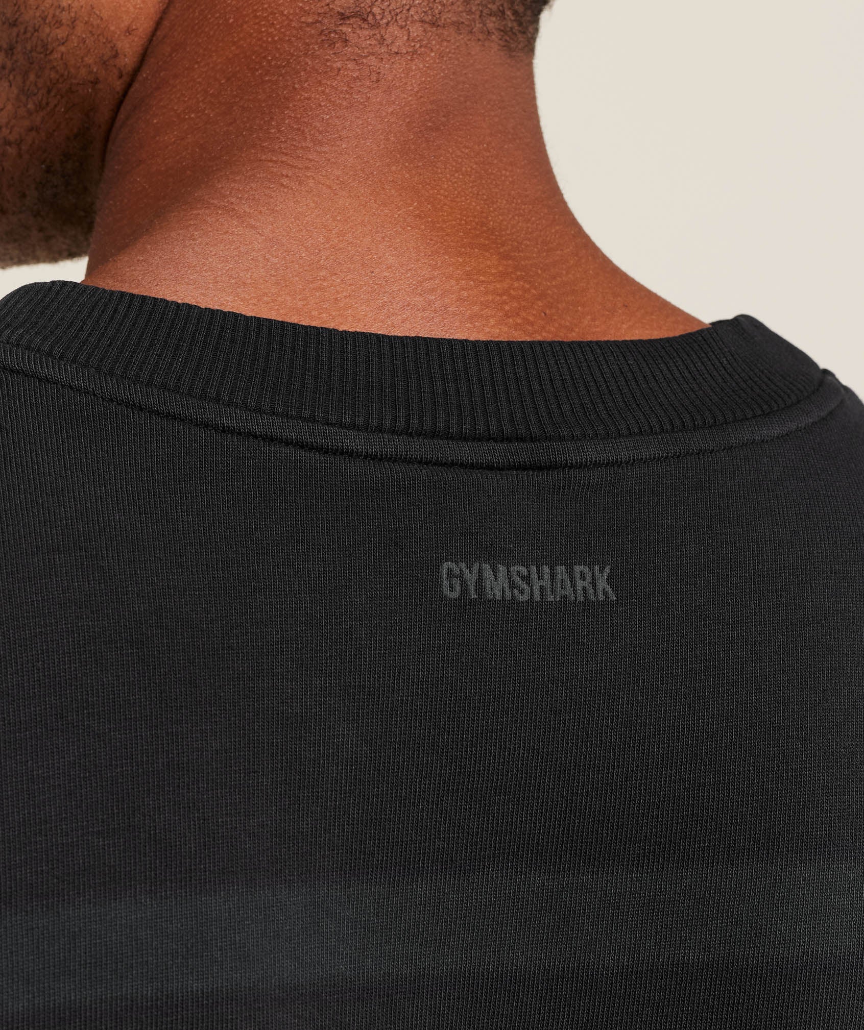Gymshark Collegiate Washed Jersey T-Shirt Black