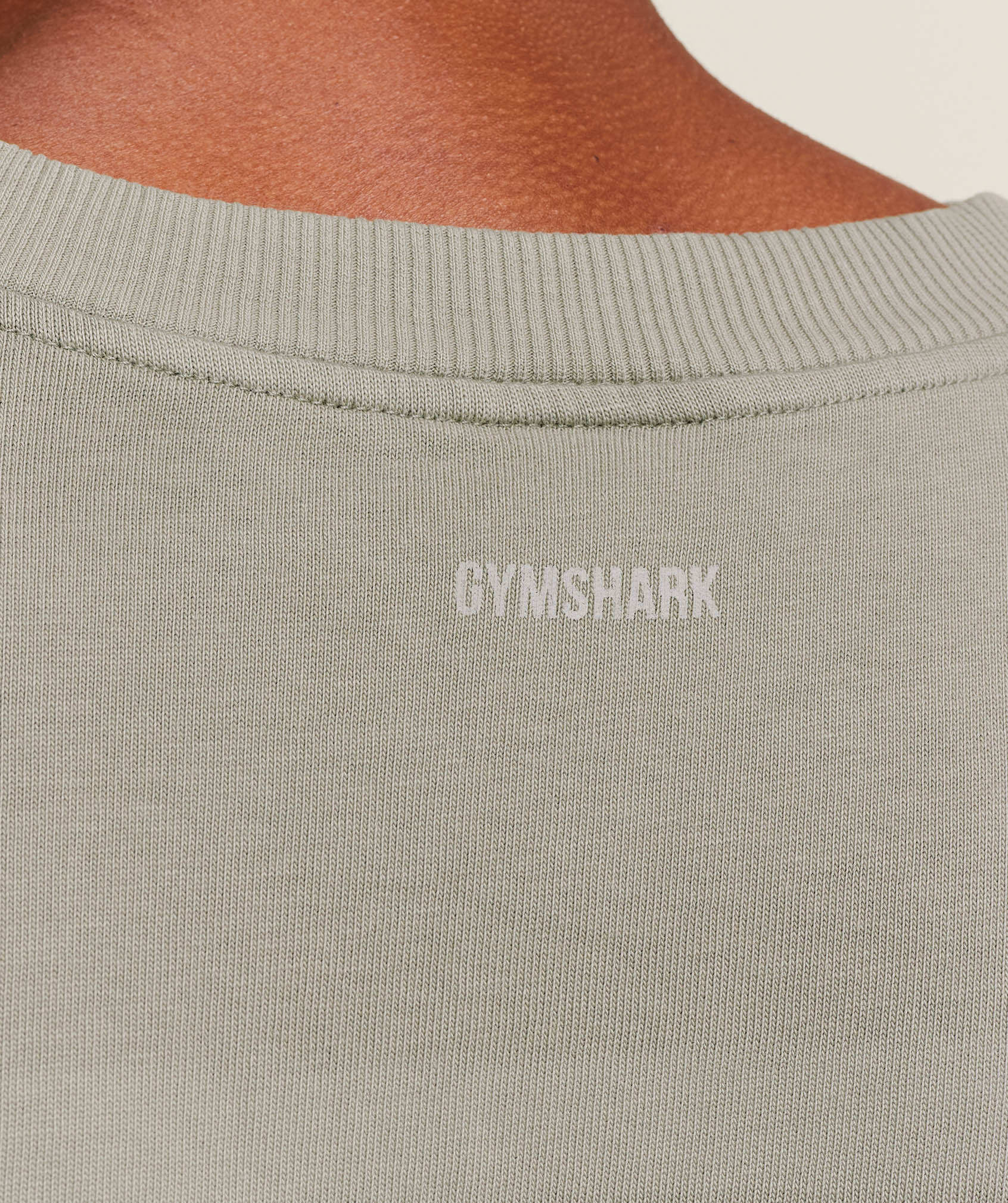 Gymshark Collegiate Washed Jersey T-Shirt Smokey Grey