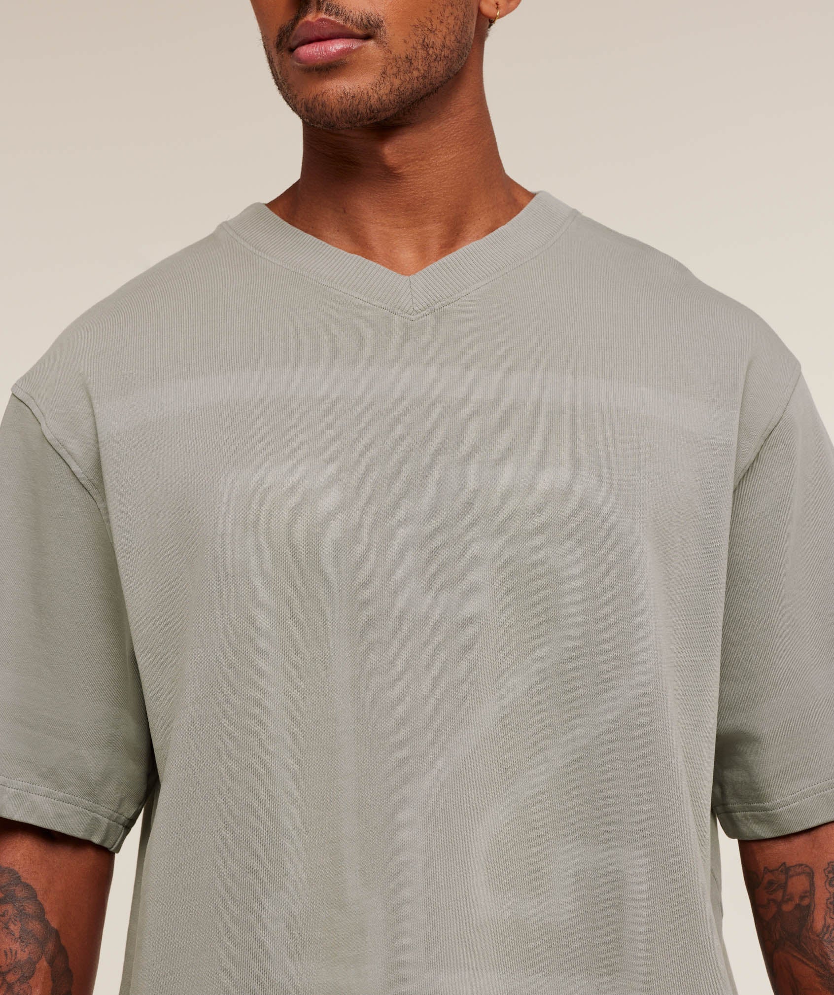 Gymshark Collegiate Washed Jersey T-Shirt Smokey Grey