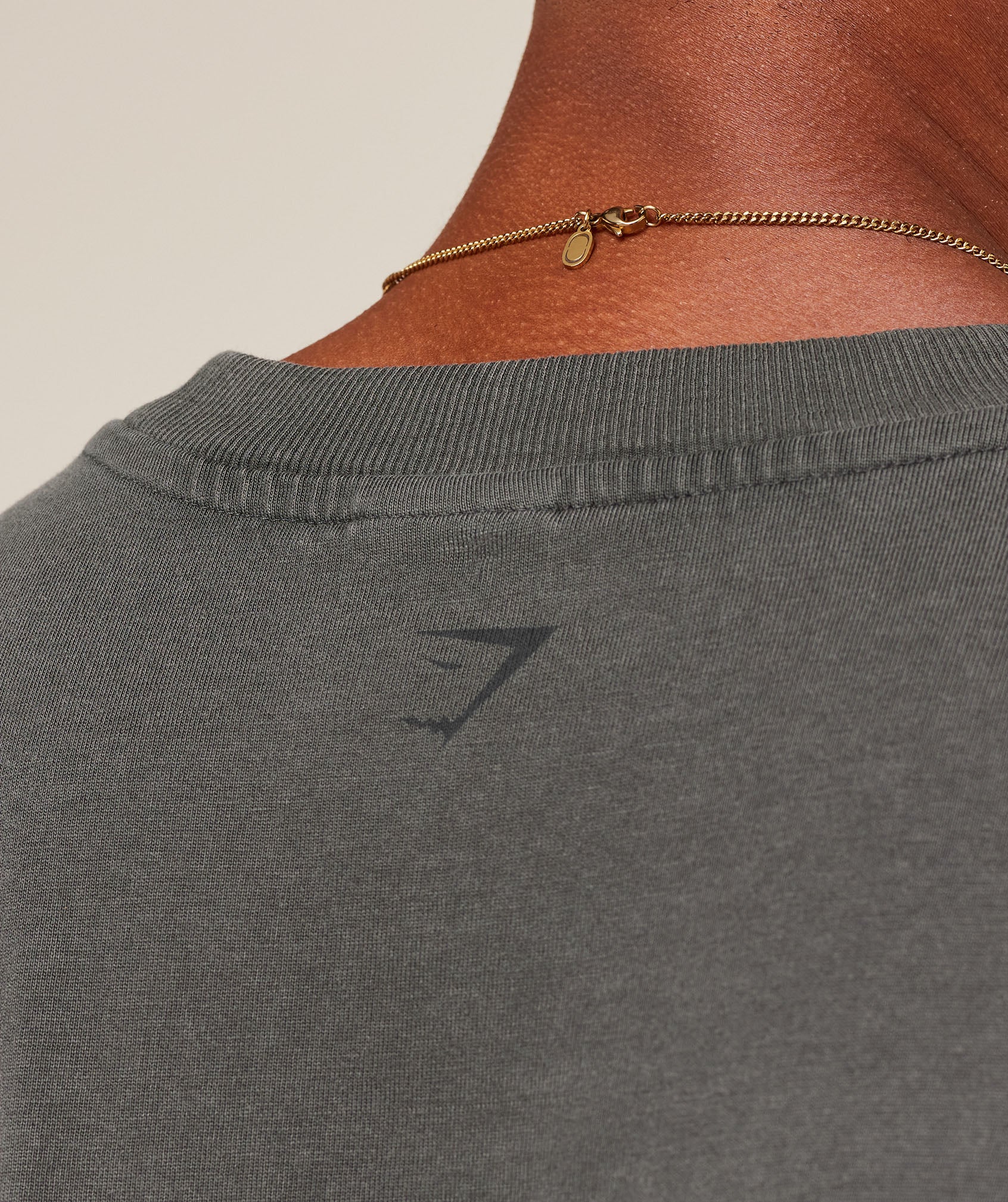 Gymshark Collegiate Washed T-Shirt Asphalt Grey