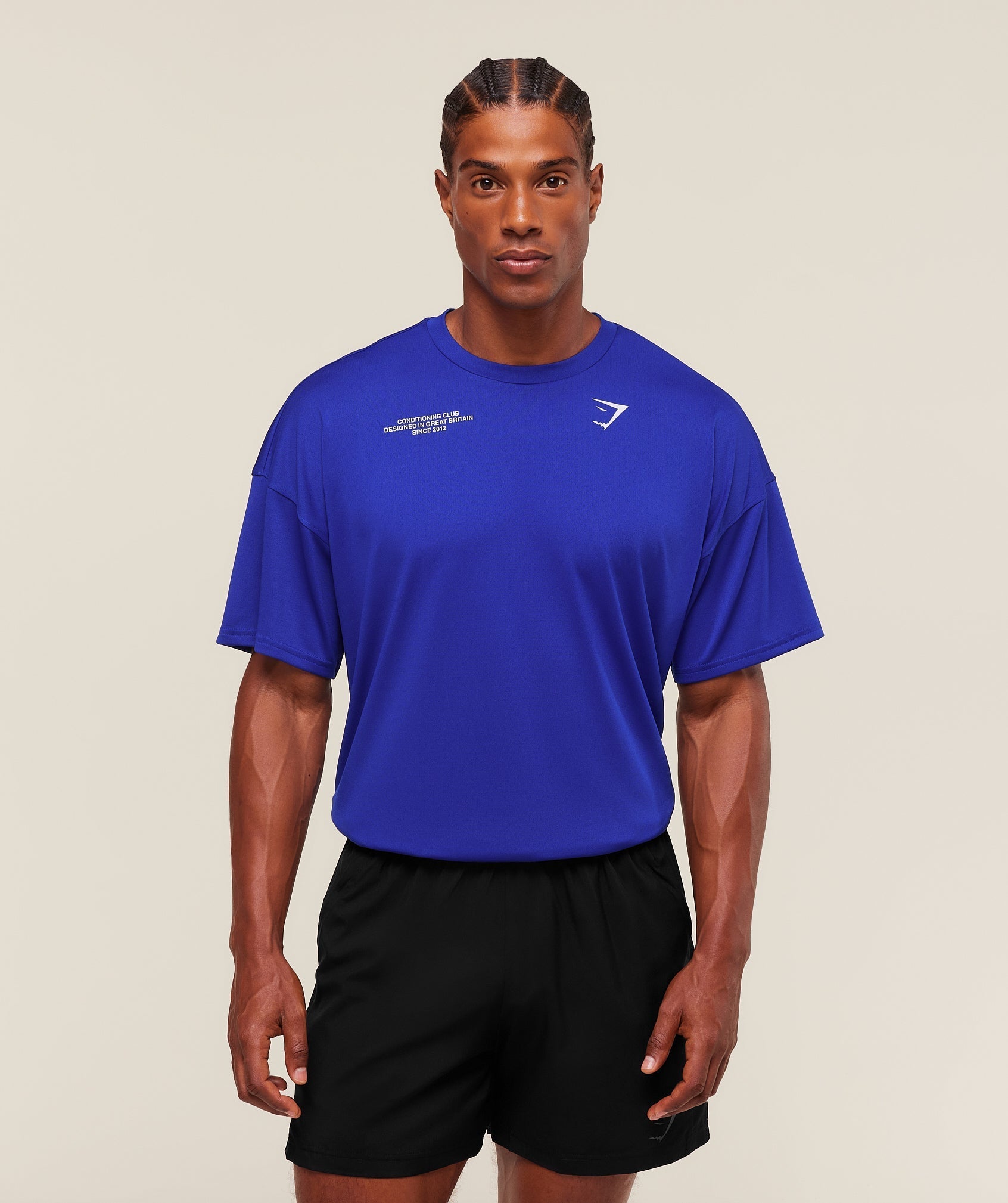 Gymshark Conditioning Club Oversized T-Shirt Athletic Blue