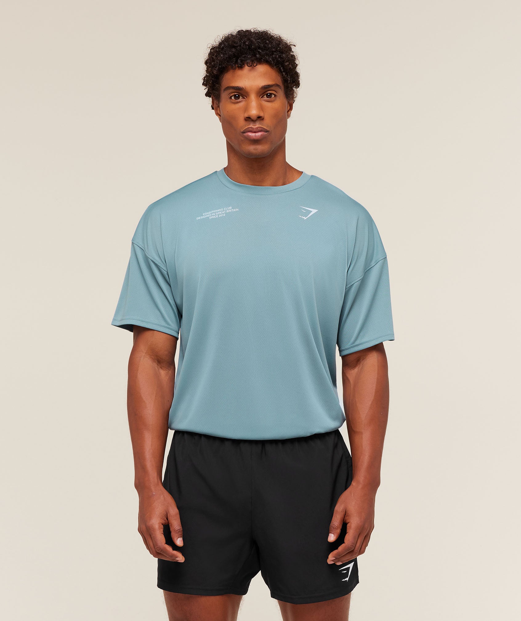 Gymshark Conditioning Club Oversized T-Shirt Bench Blue