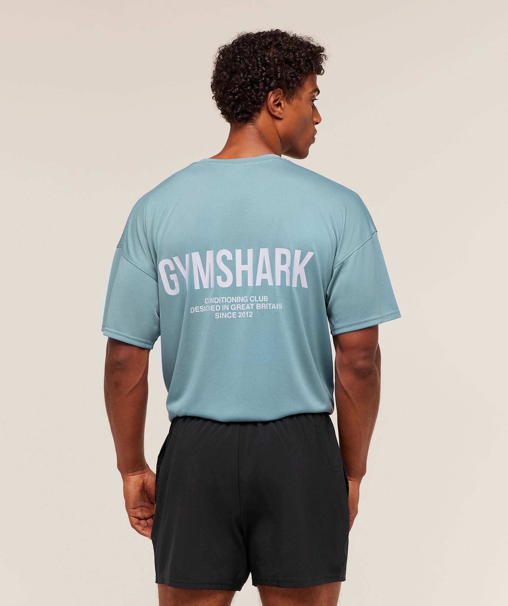 Gymshark Conditioning Club Oversized T-Shirt Bench Blue