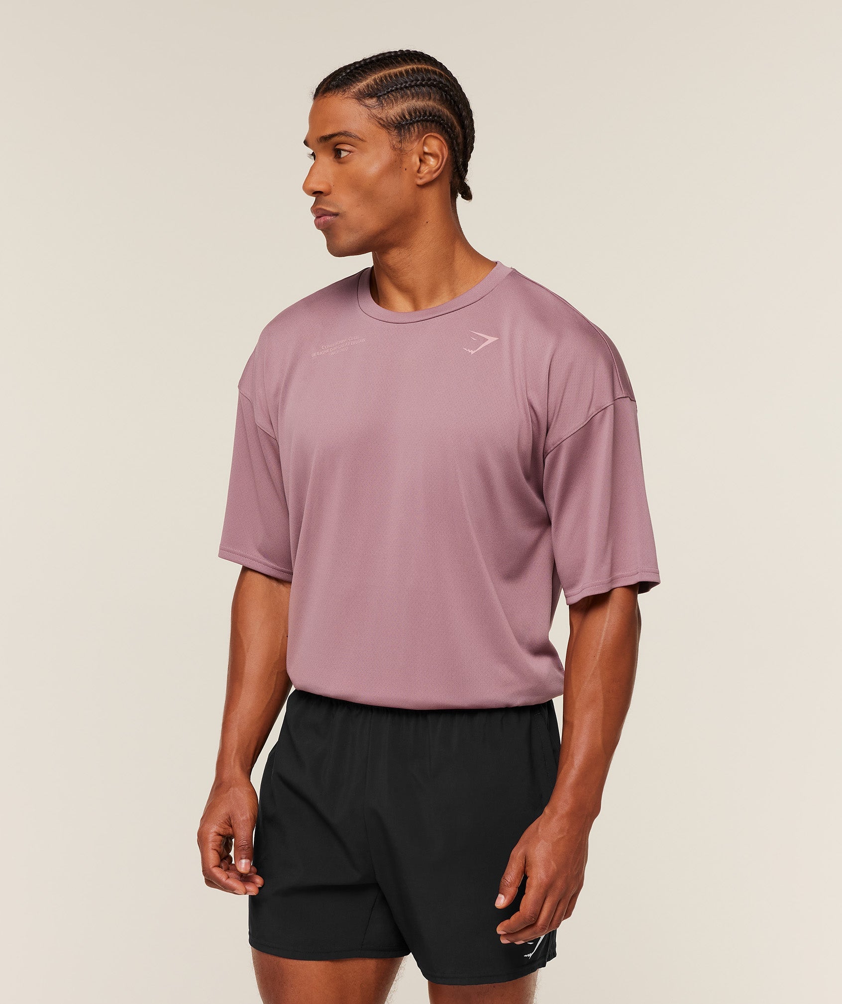 Gymshark Conditioning Club Oversized T-Shirt Gs Calm Pink