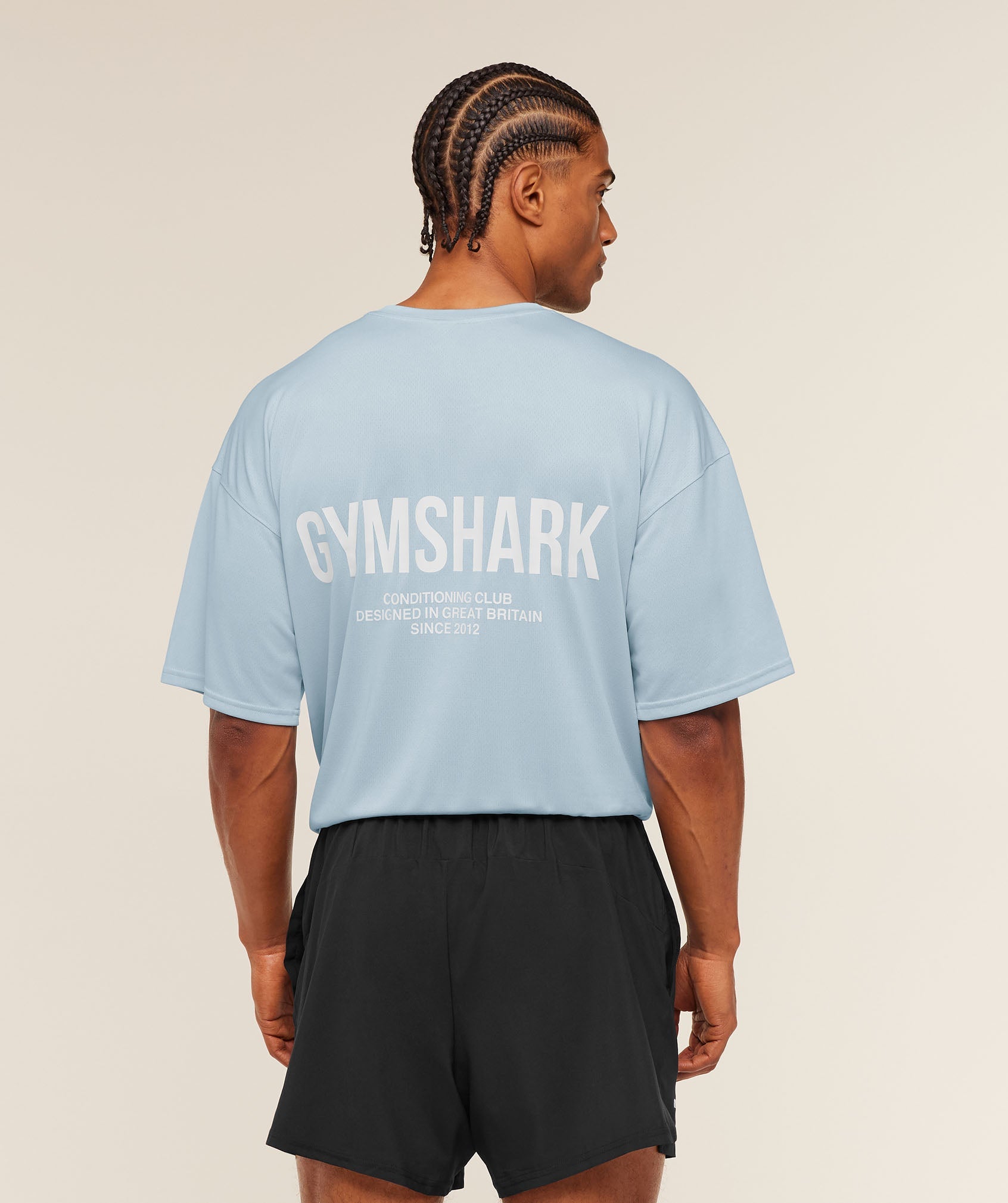 Gymshark Conditioning Club Oversized T-Shirt Chilled Blue