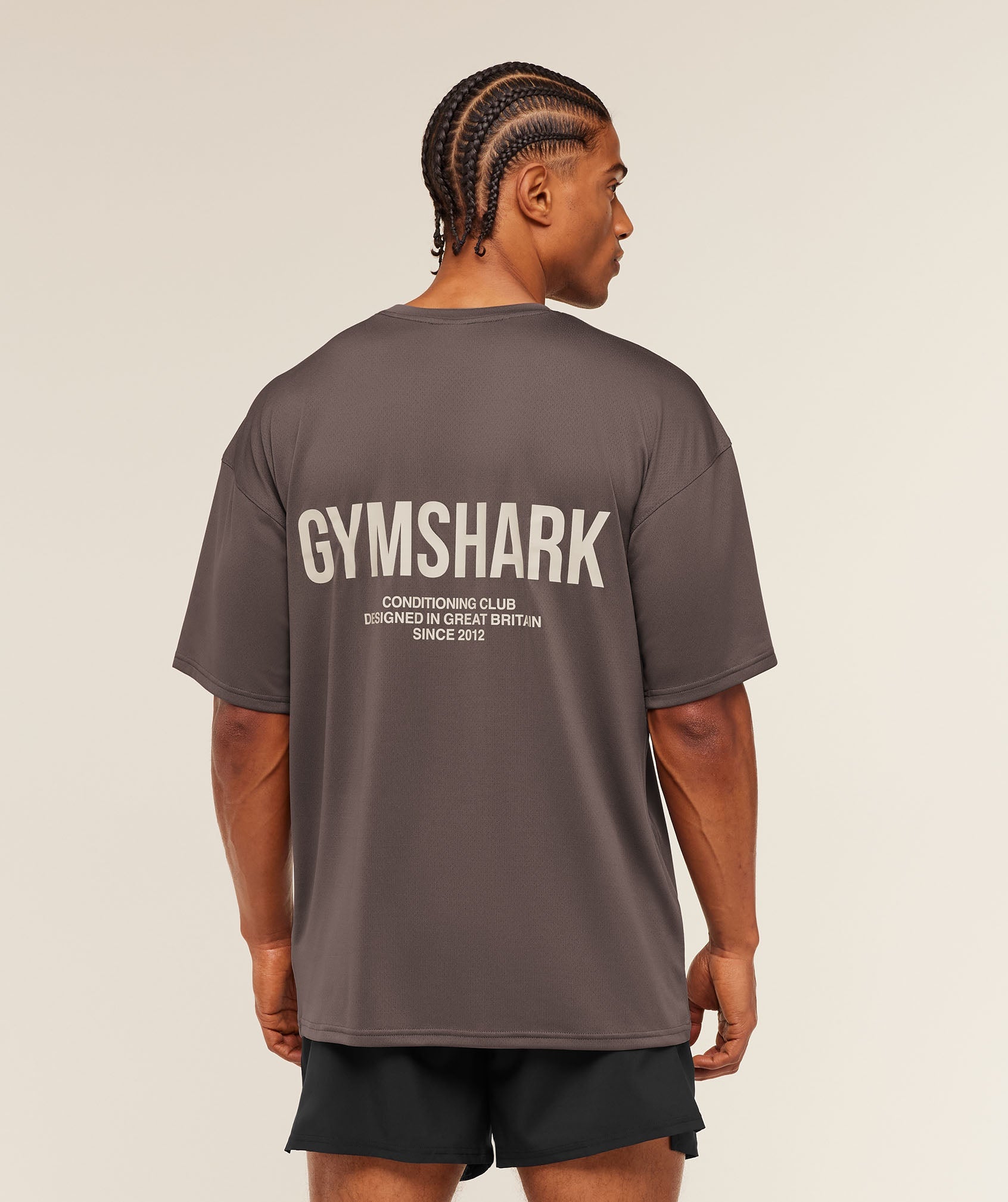 Gymshark Conditioning Club Oversized T-Shirt Cool Brown
