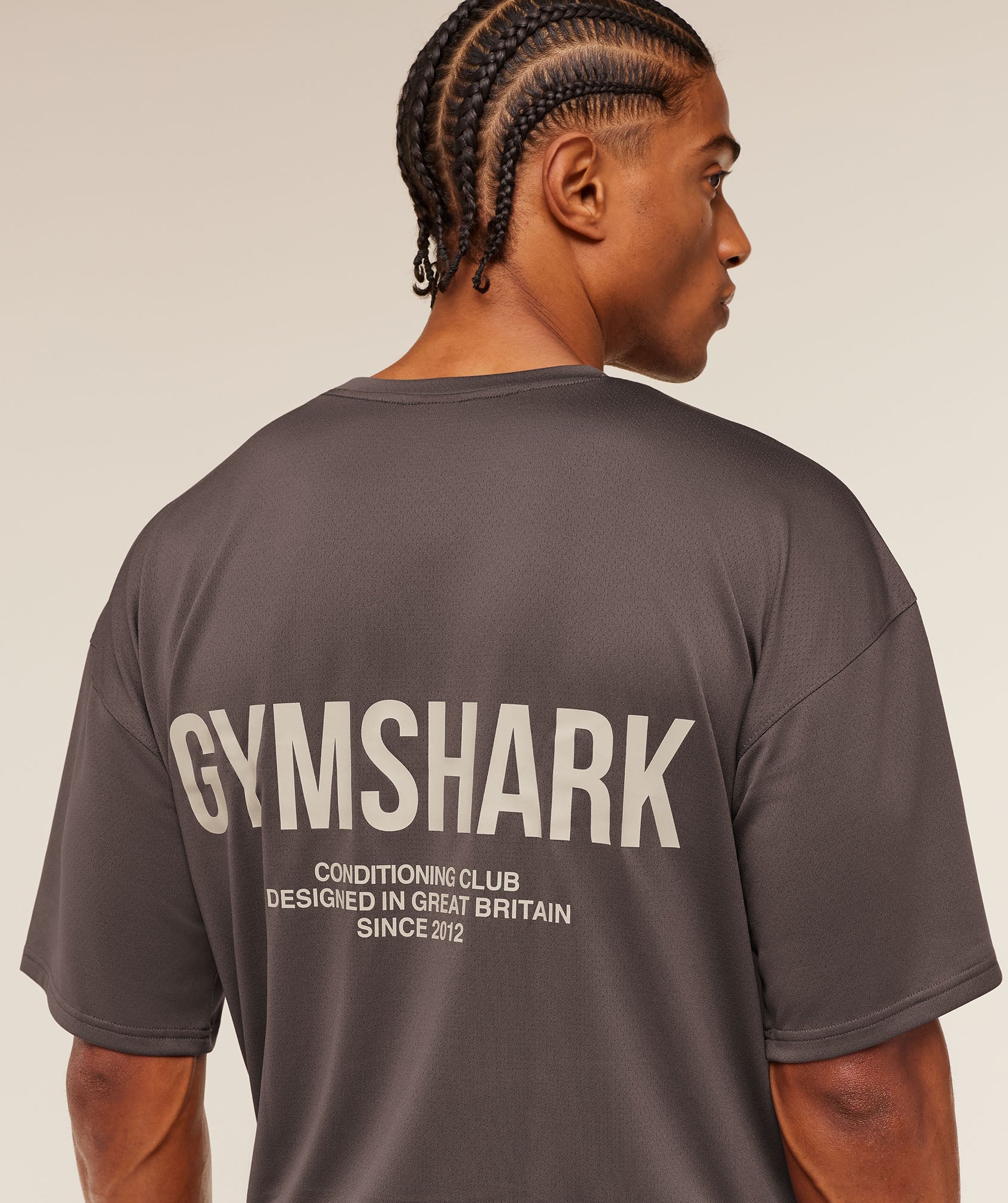 Gymshark Conditioning Club Oversized T-Shirt Cool Brown