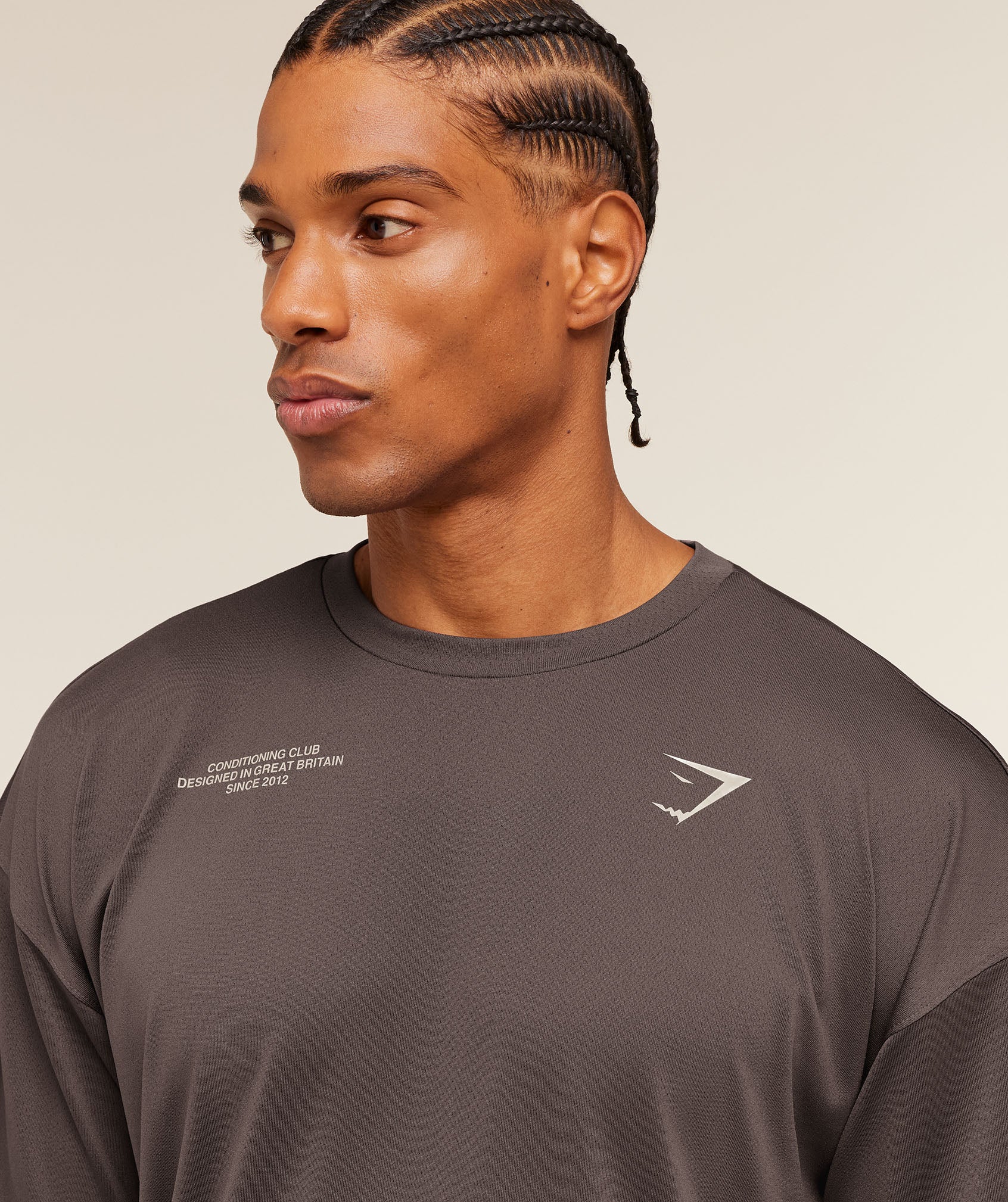 Gymshark Conditioning Club Oversized T-Shirt Cool Brown