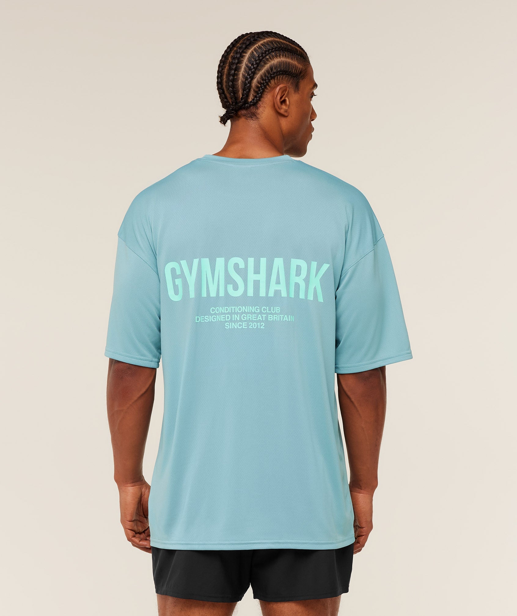 Gymshark Conditioning Club Oversized T-Shirt Gs Flow Blue