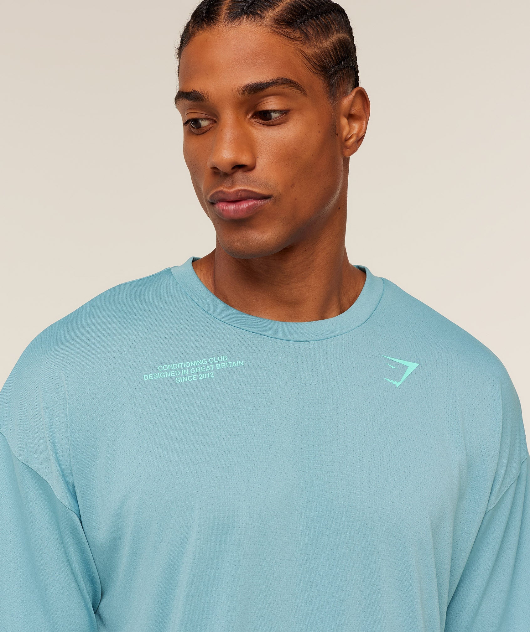 Gymshark Conditioning Club Oversized T-Shirt Gs Flow Blue