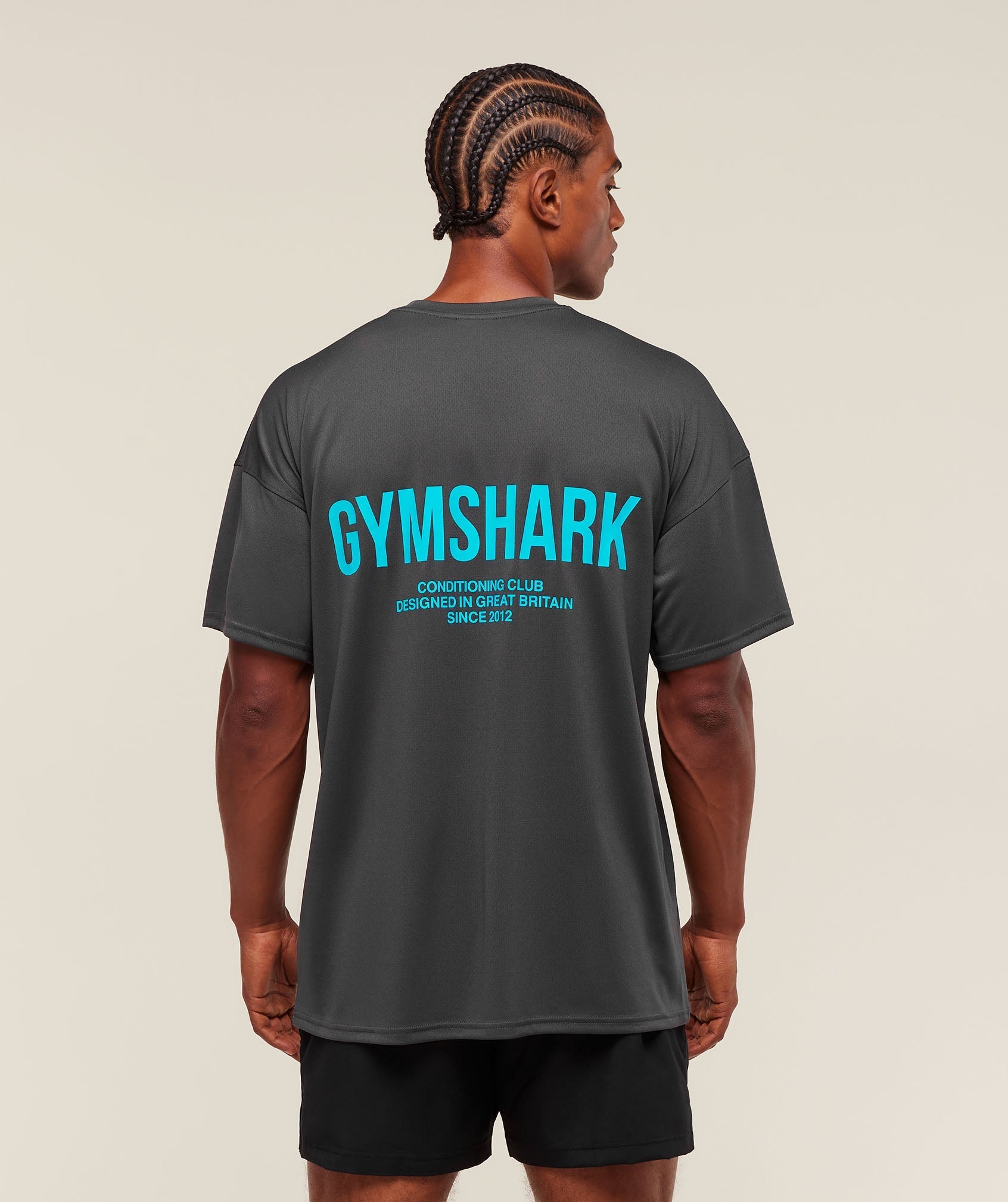 Gymshark Conditioning Club Oversized T-Shirt Onyx Grey