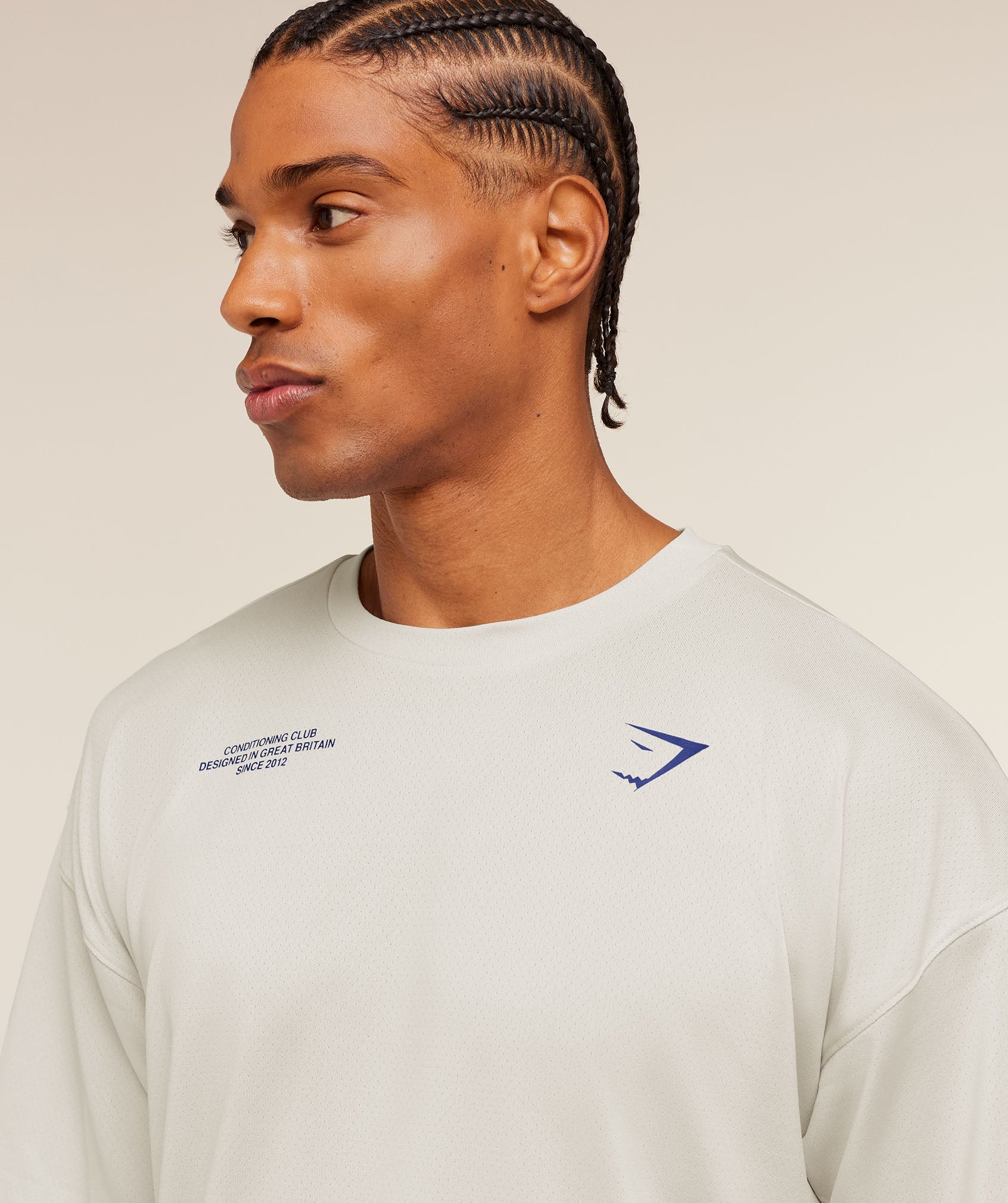 Gymshark Conditioning Club Oversized T-Shirt Tinted White