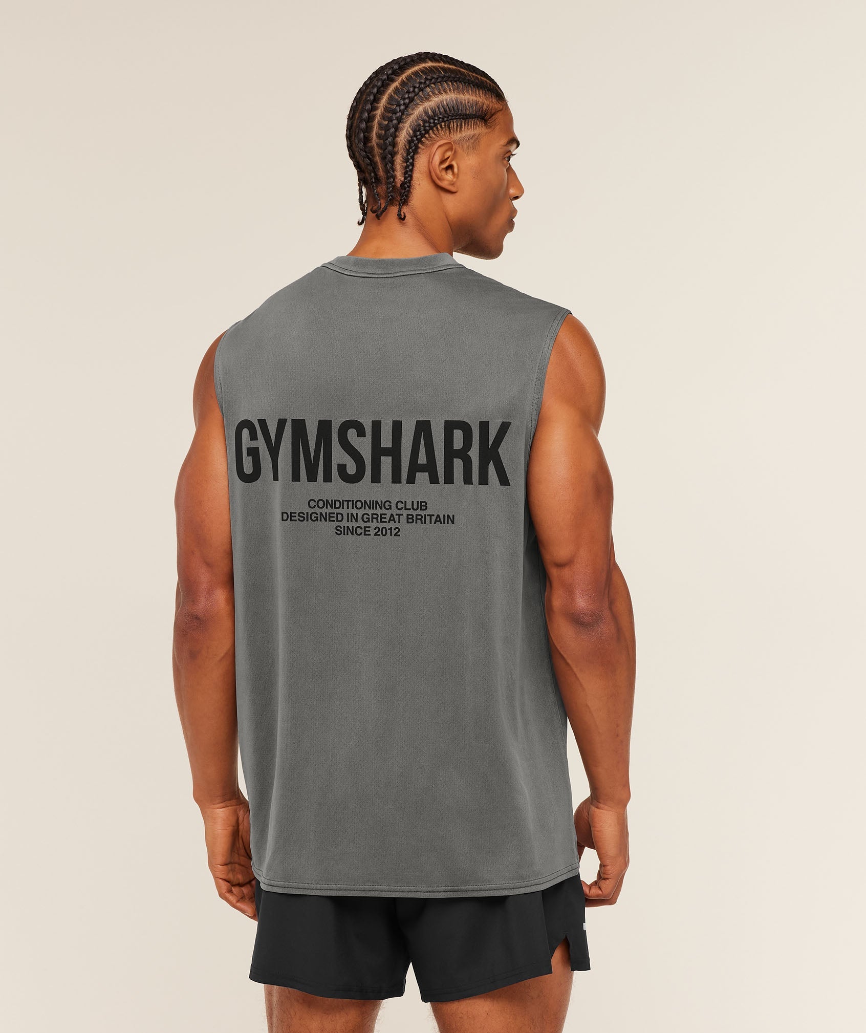 Gymshark Conditioning Club Washed Tank Black