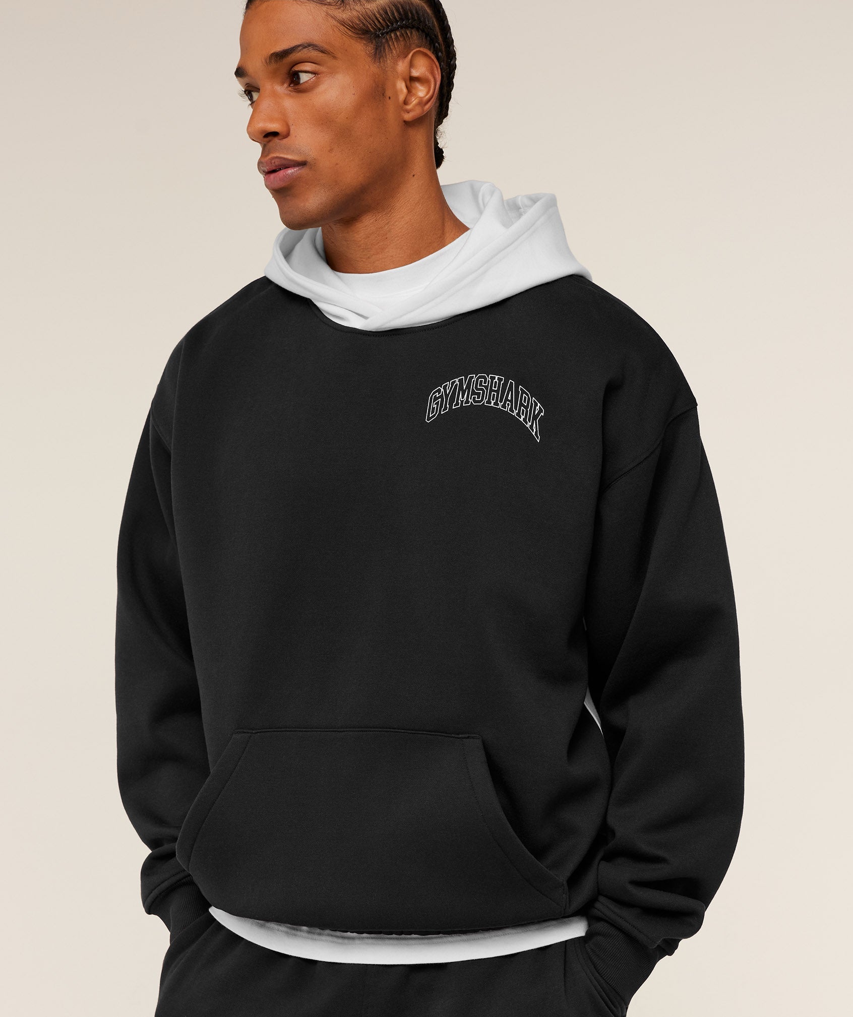 Gymshark Collegiate Tech Hoodie Gs Black