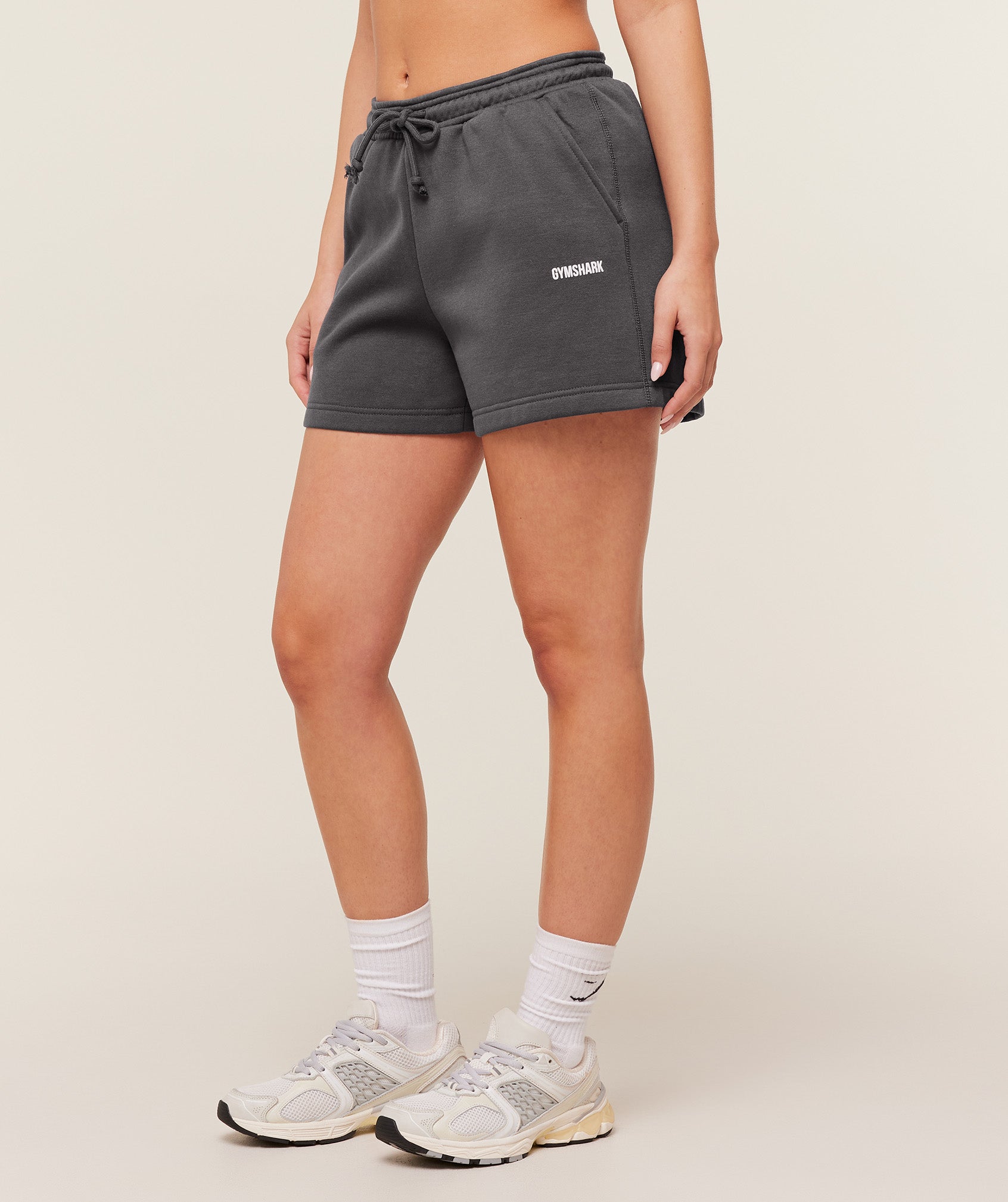 Women's Gymshark Cosy Luxe Shorts Onyx Grey