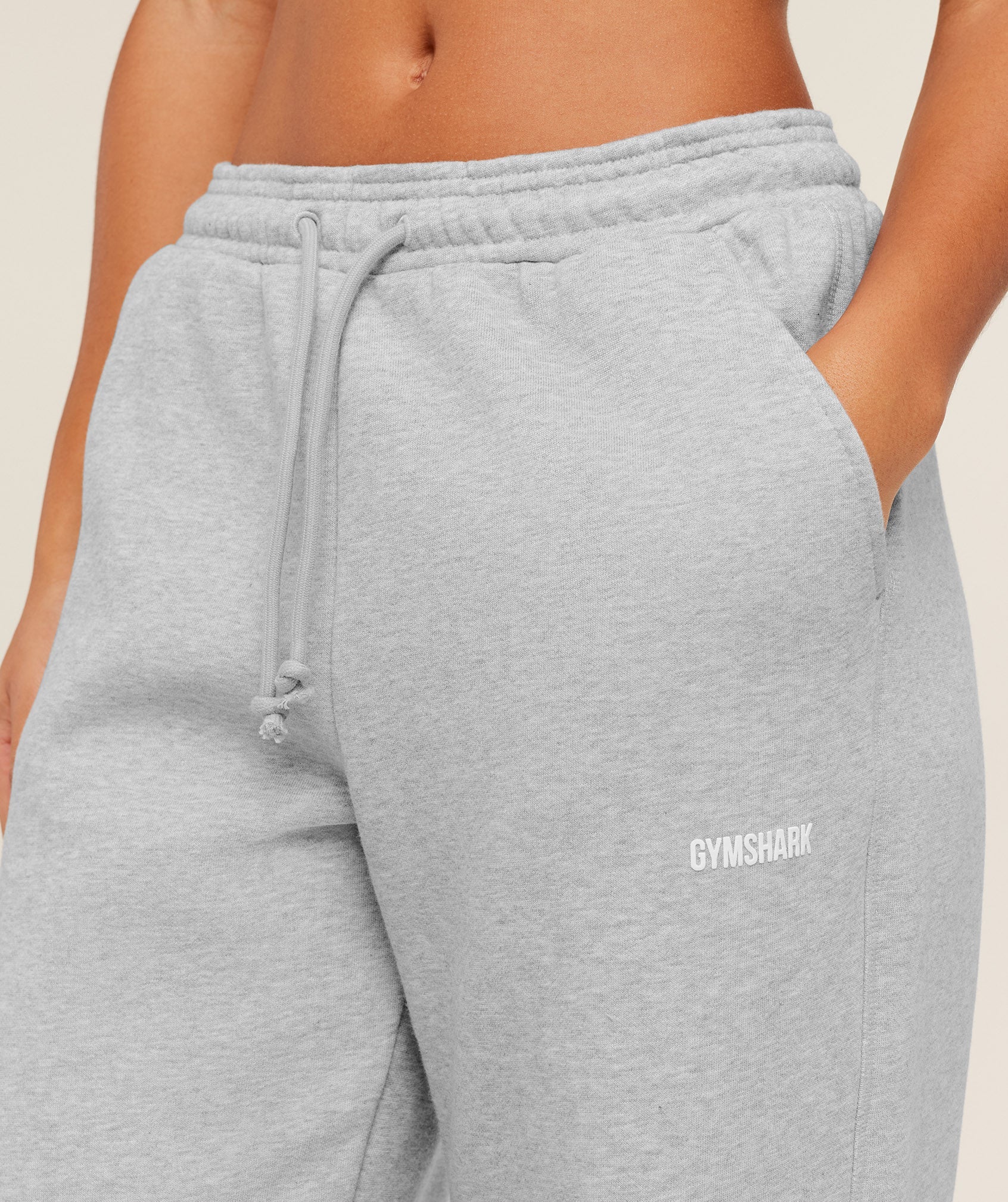 Women's Gymshark Cosy Luxe Straight Leg Tall Joggers Bros Soft Grey Marl