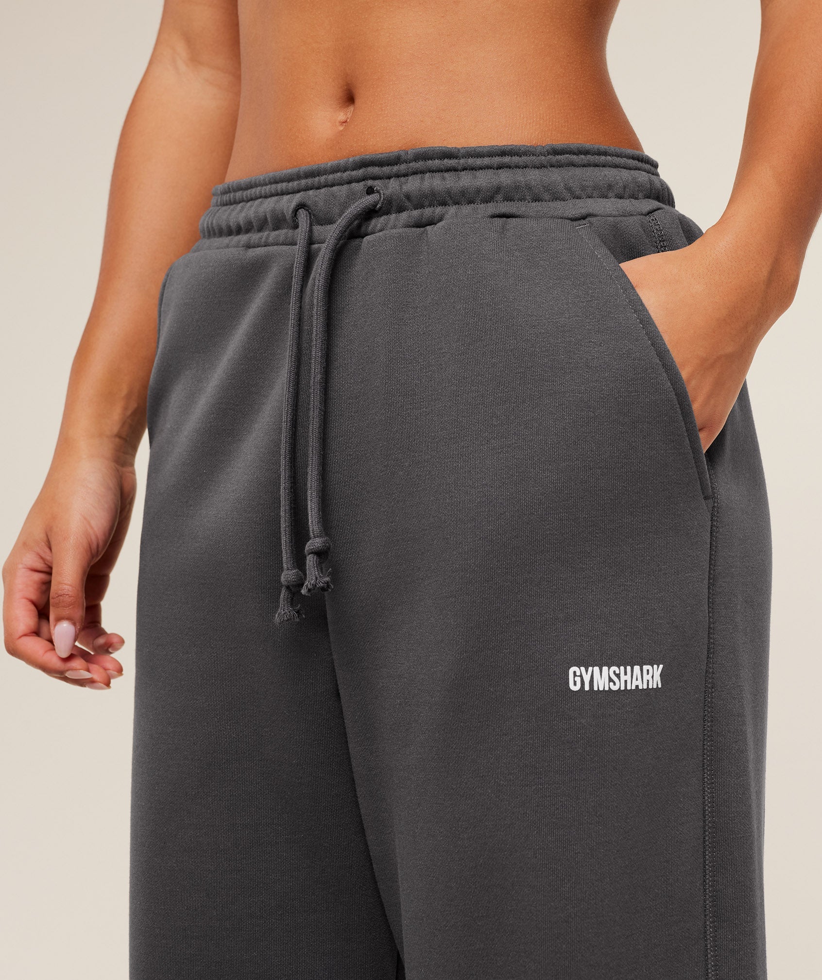 Women's Gymshark Cosy Luxe Straight Leg Tall Joggers Onyx Grey