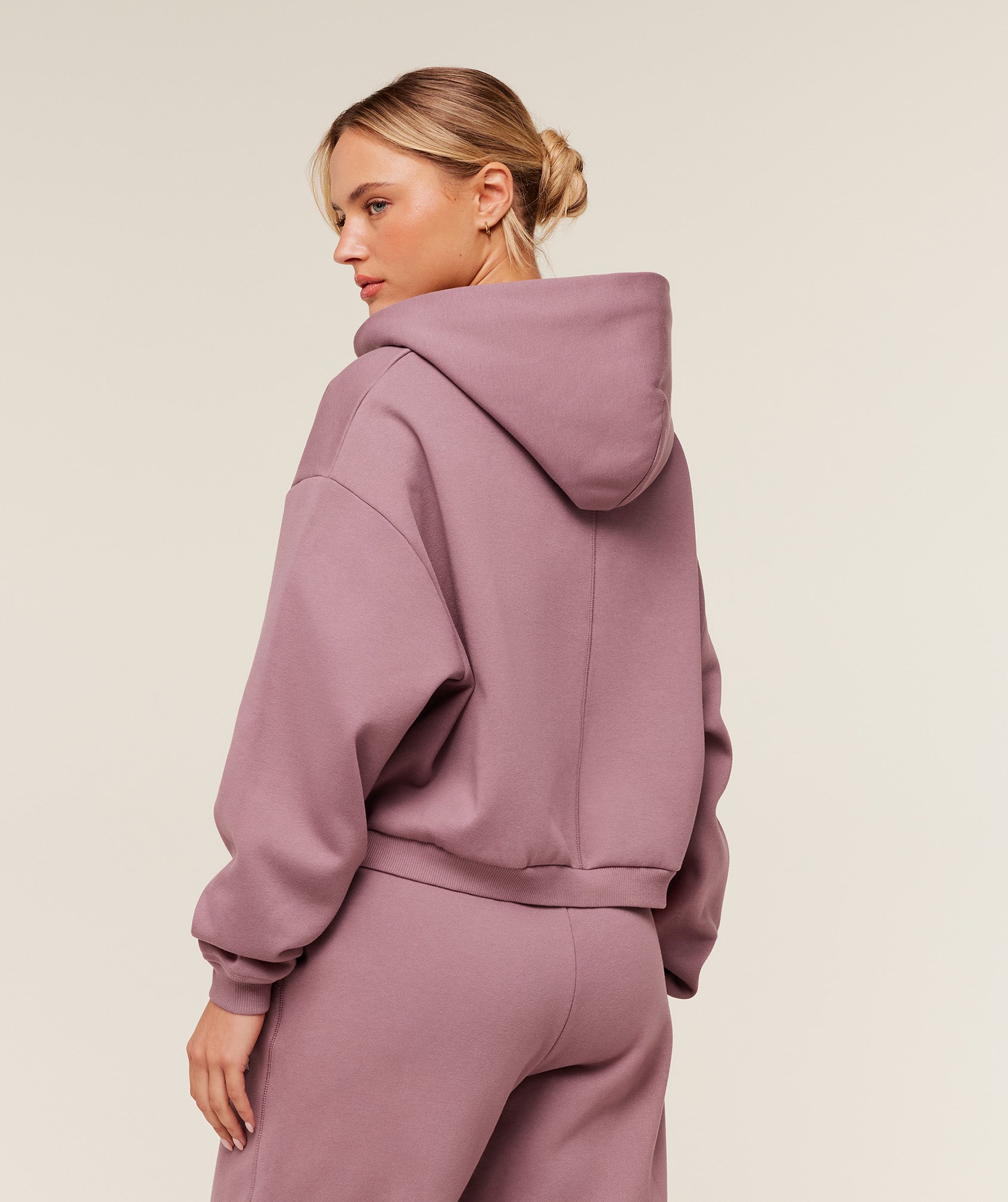 Women's Gymshark Cosy Luxe Zip Through Hoodie Calm Pink