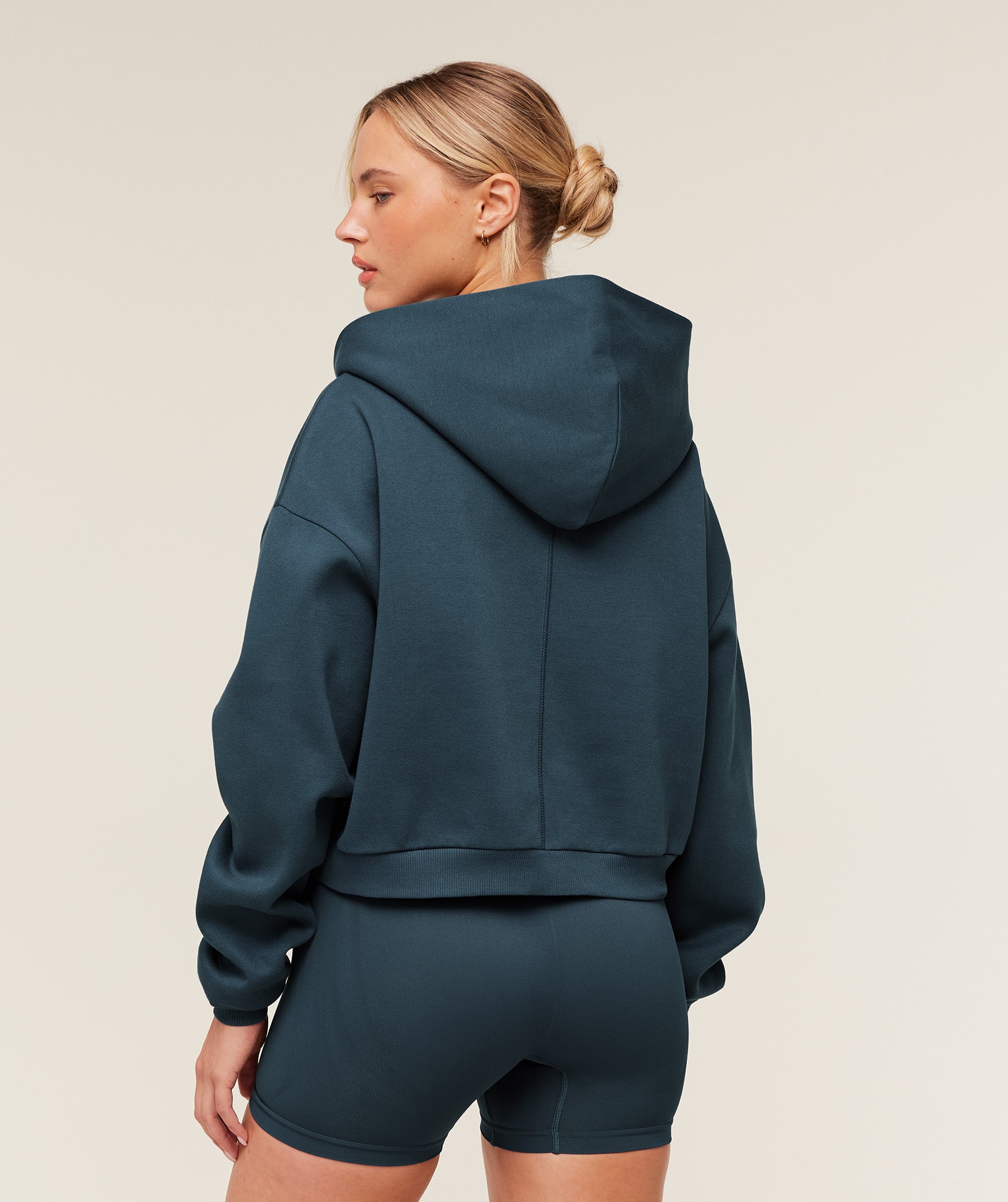 Women's Gymshark Cosy Luxe Zip Through Hoodie Gs Stealth Blue
