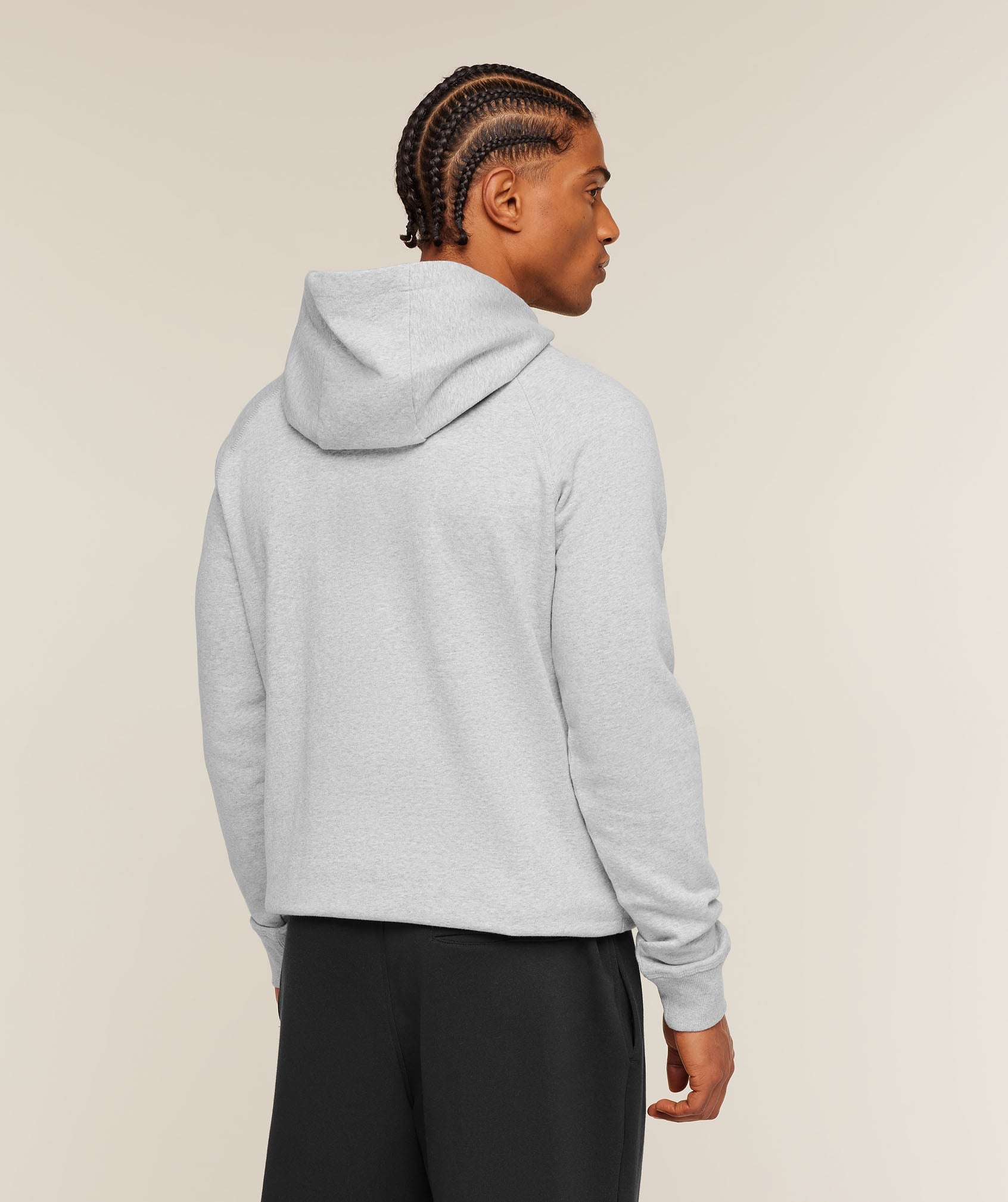 Gymshark Crest Hoodie Light Grey Marl