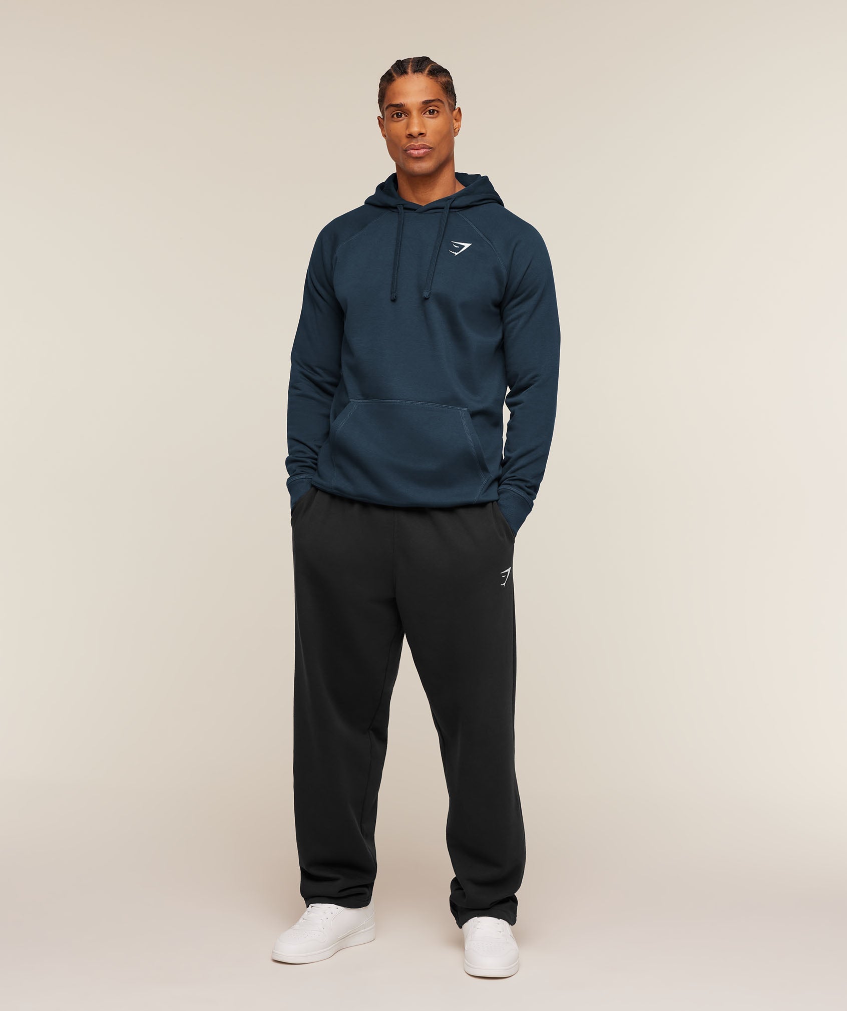 Gymshark Crest Hoodie Navy