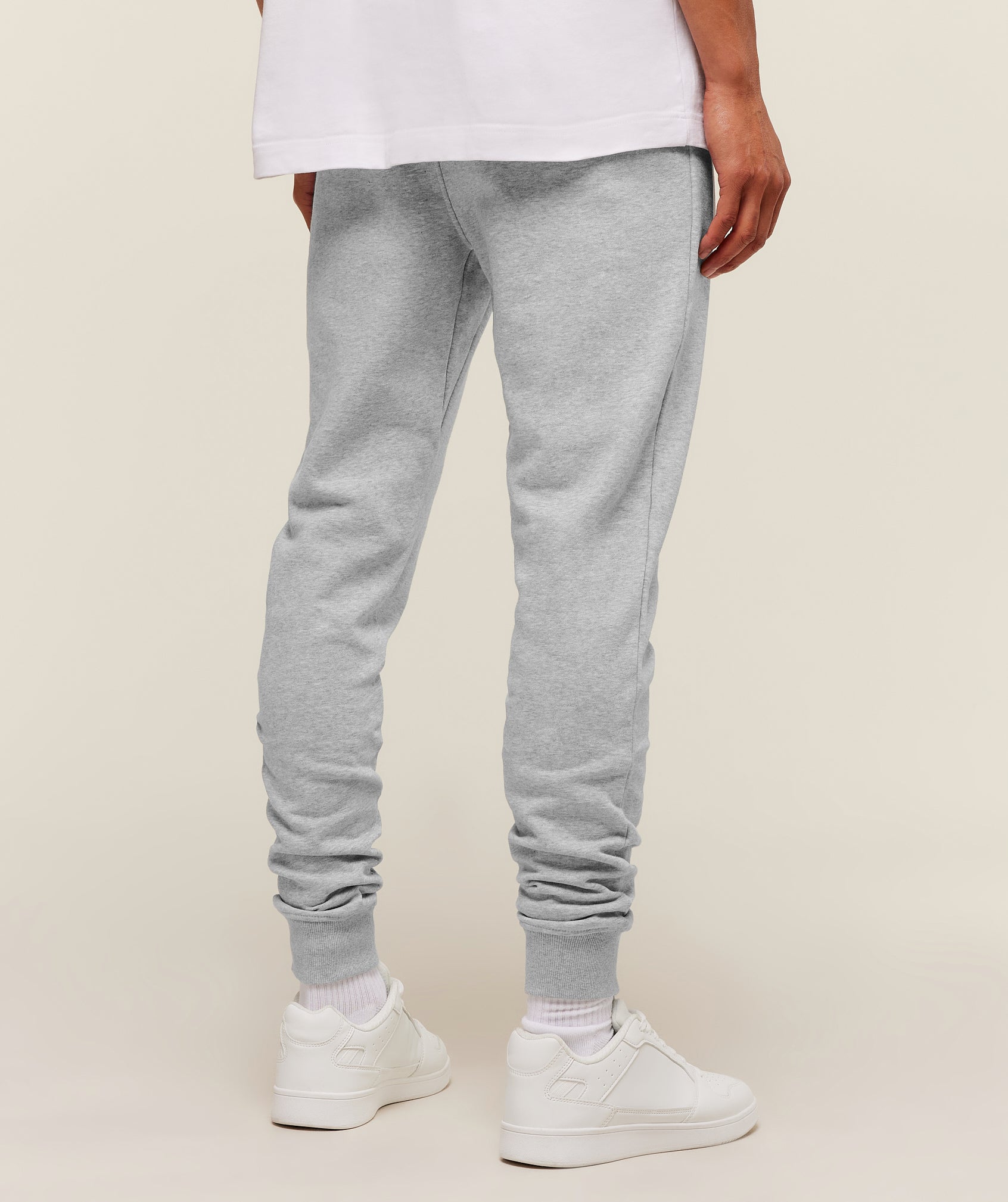 Gymshark Crest Tall Joggers Light Grey Core Marl