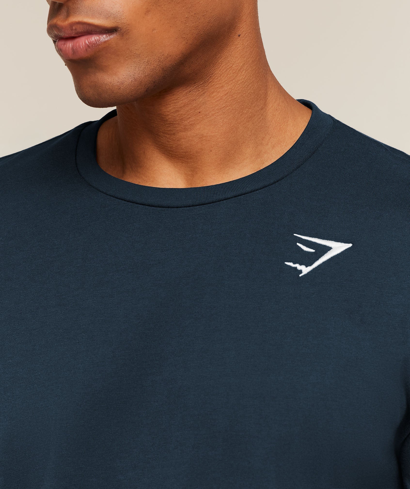 Gymshark Crest Long Sleeve T-Shirt Navy