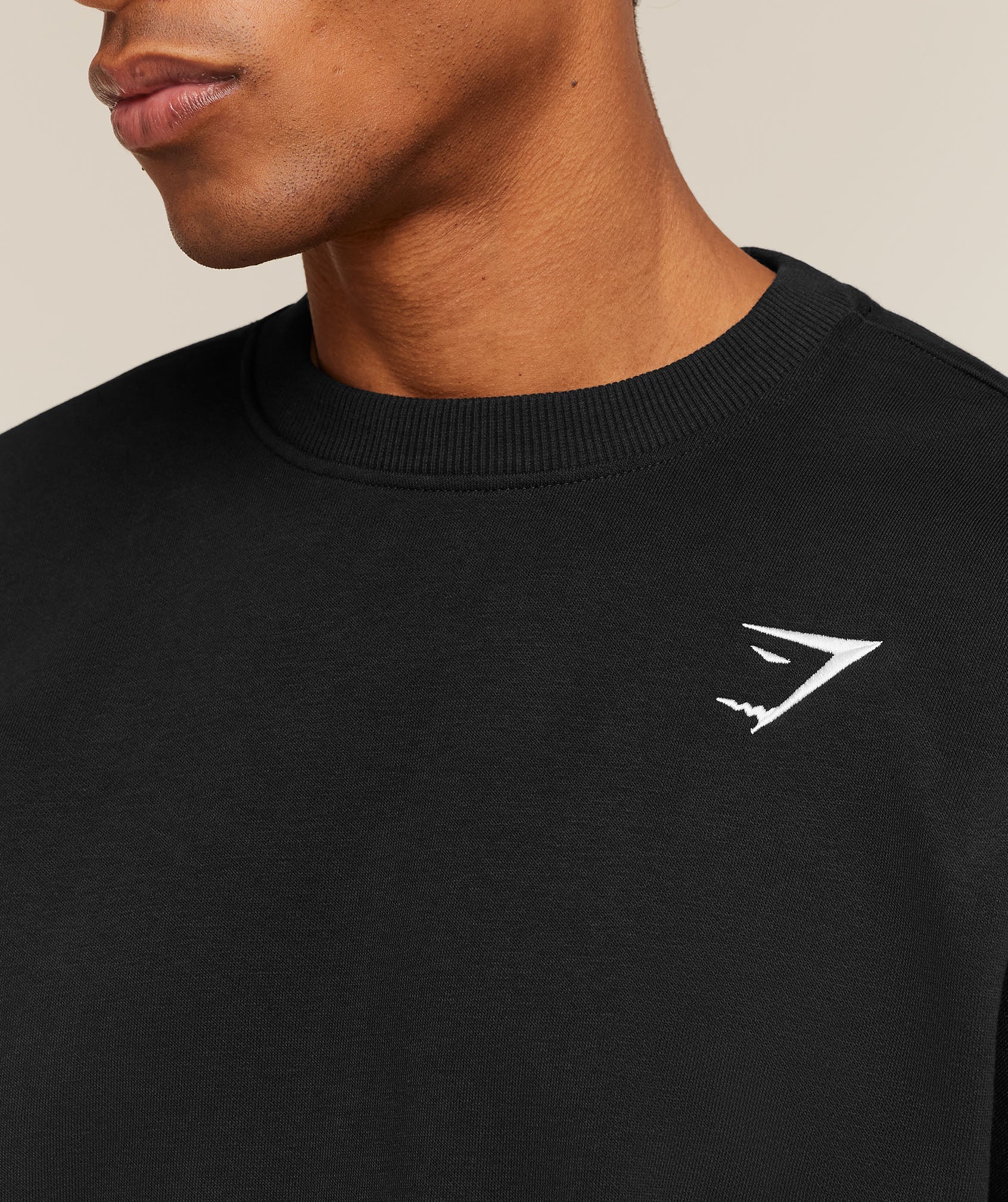 Gymshark Oversized Crest Crew Black