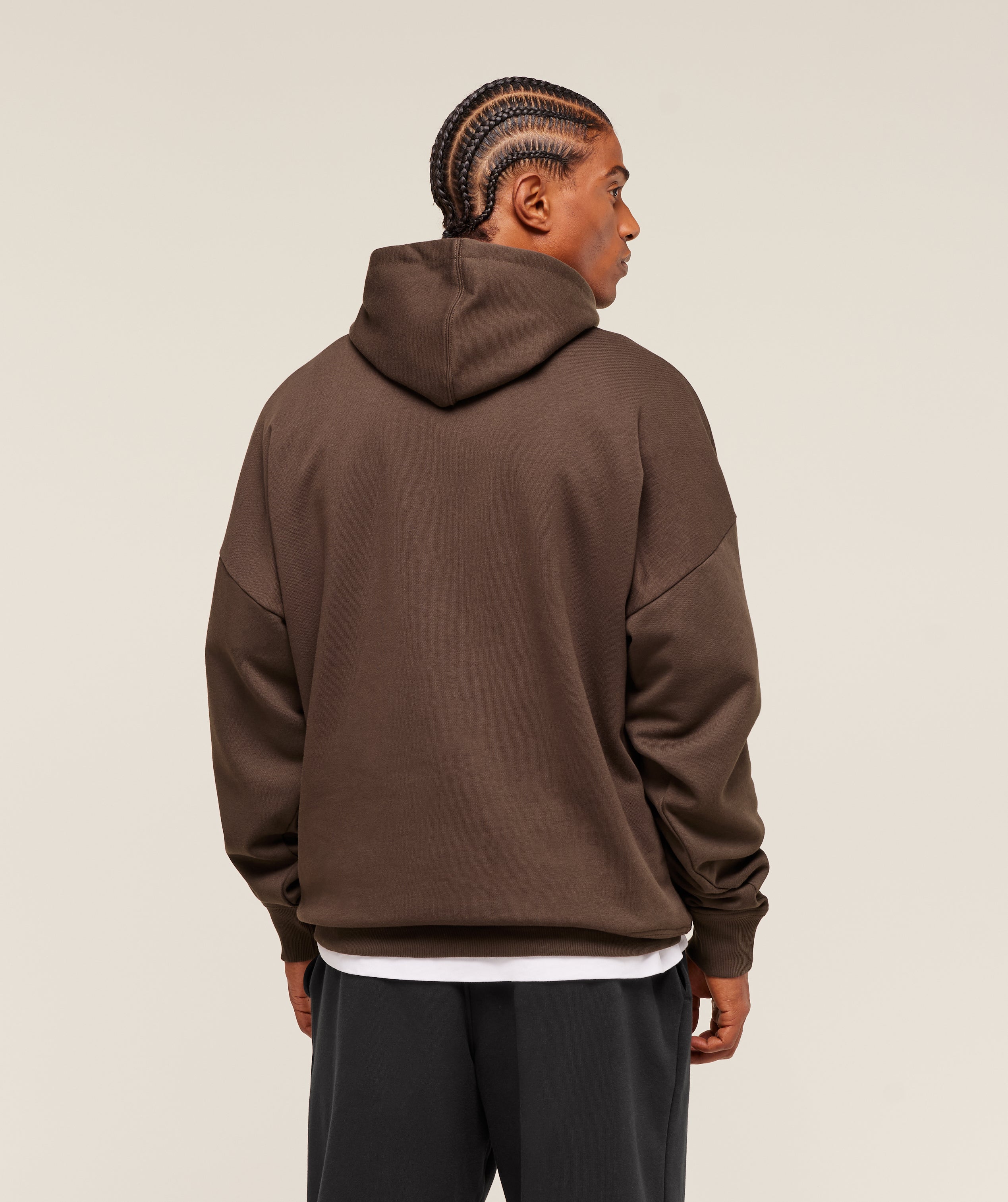 Gymshark Crest Oversized Hoodie Archive Brown