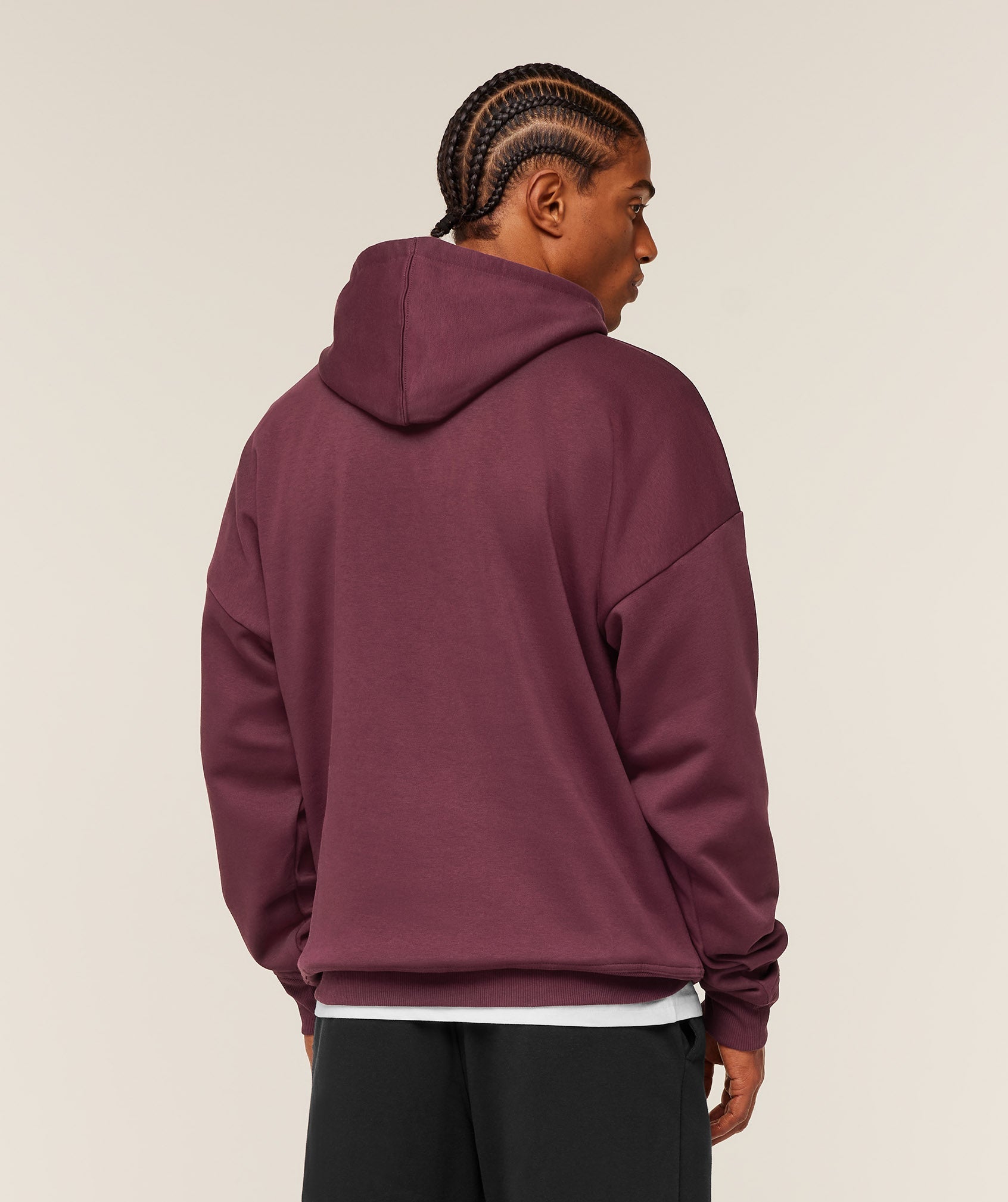 Gymshark Crest Oversized Hoodie Gs Impact Burgundy