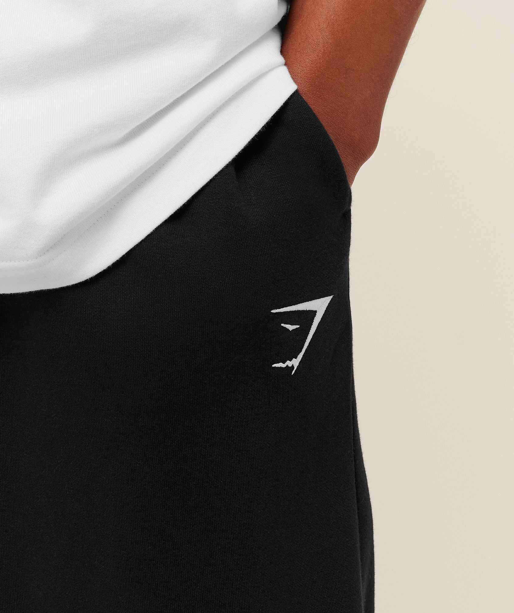 Gymshark Crest Oversized Joggers Gs Black