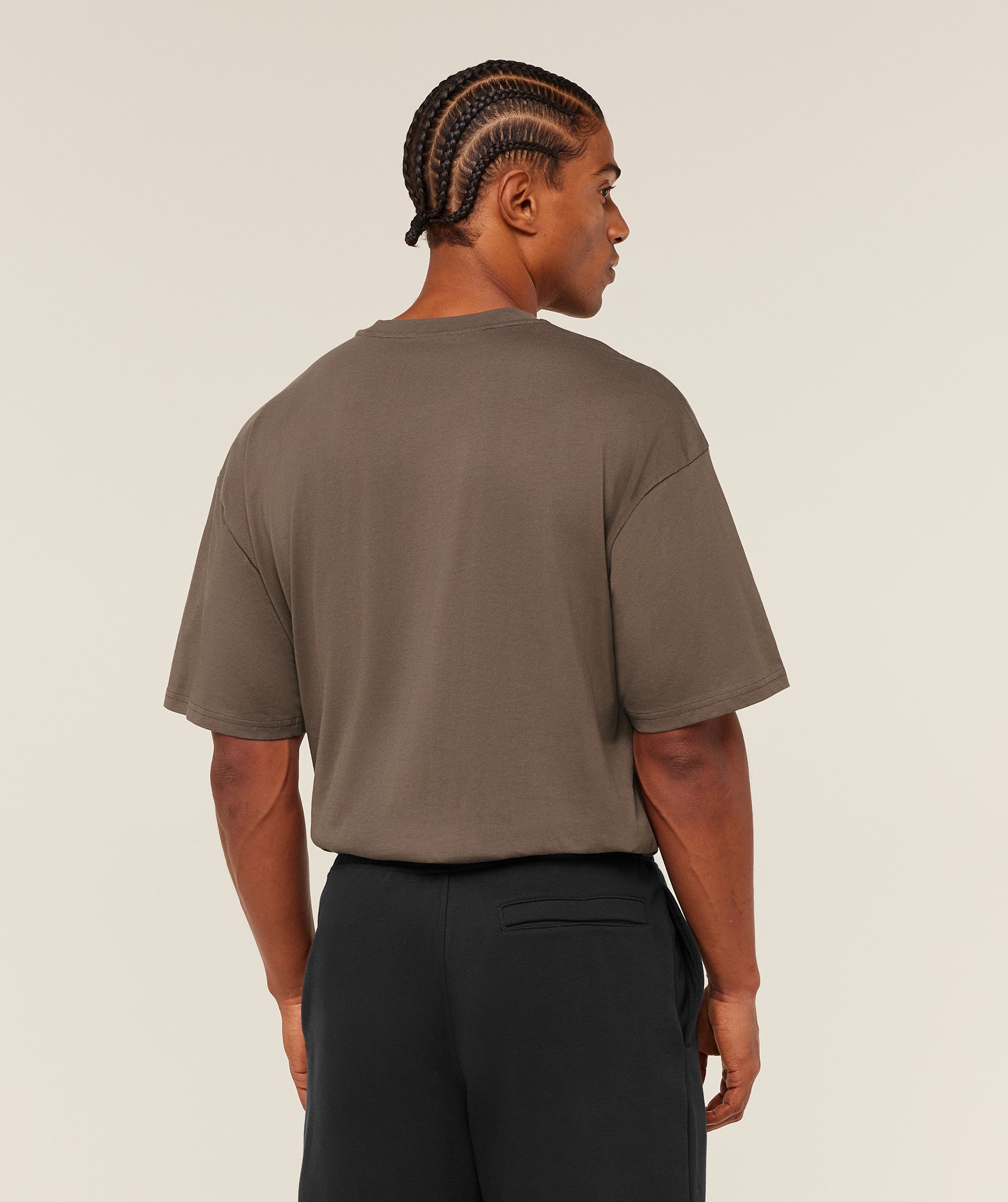 Gymshark Crest Oversized T-Shirt Soft Brown