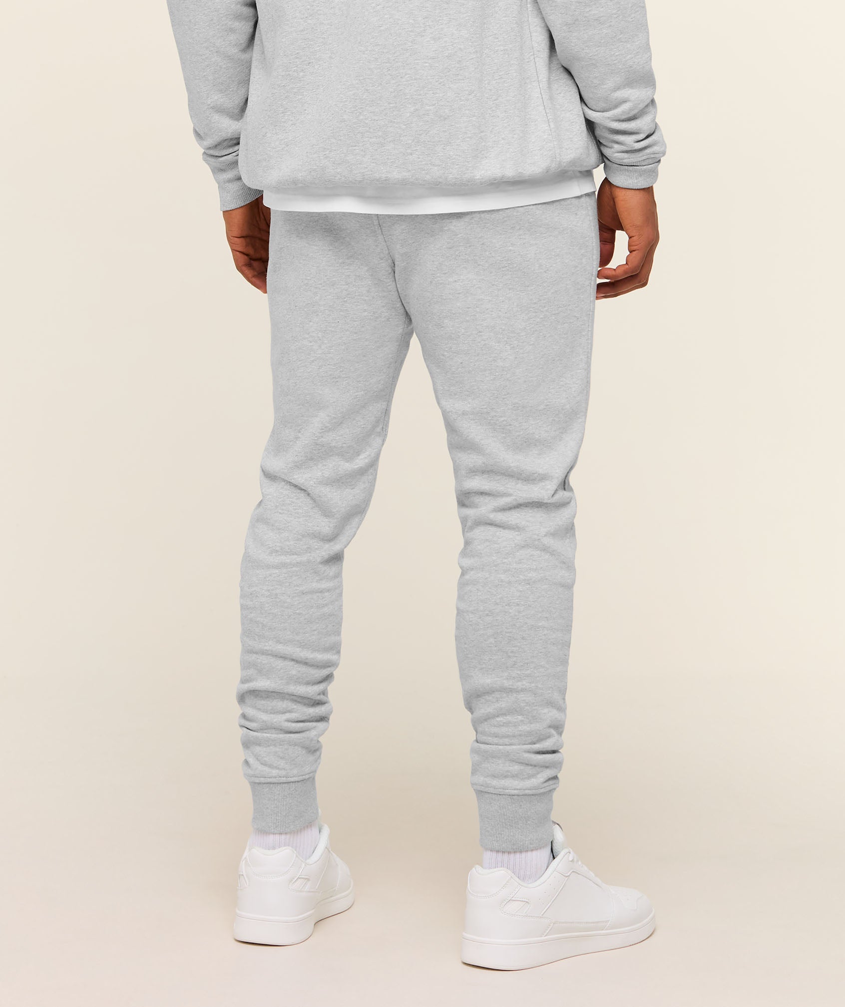 Gymshark Crest Joggers Light Grey Marl