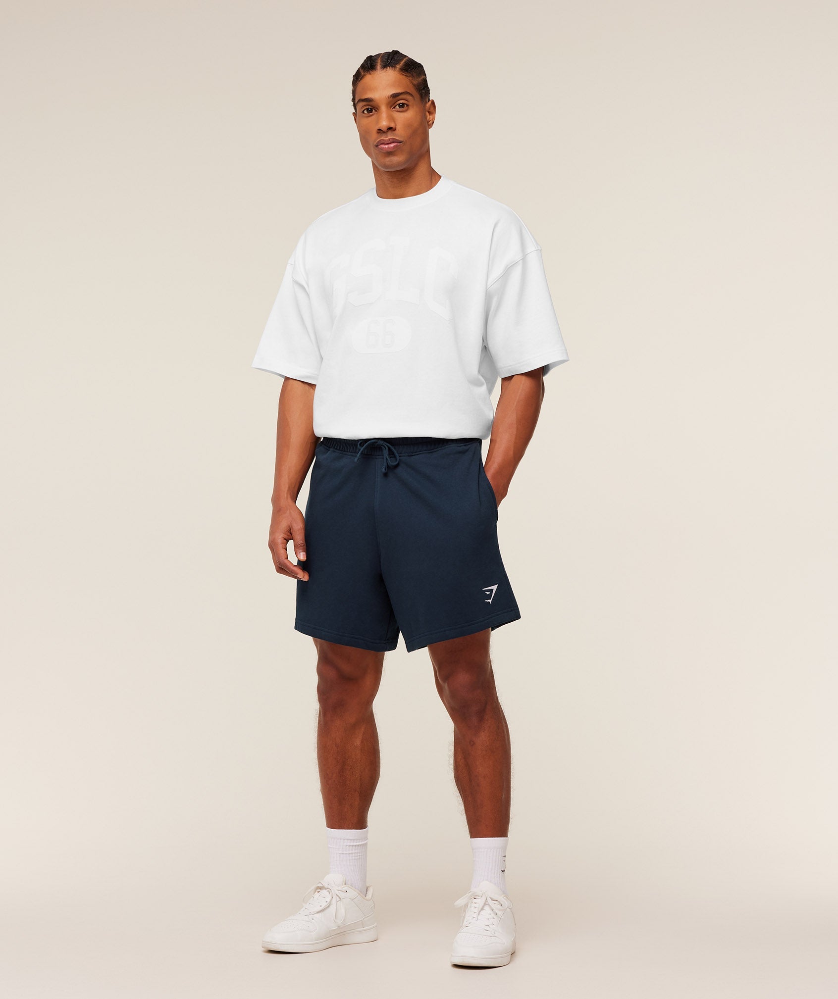 Gymshark Crest Shorts Gs Navy