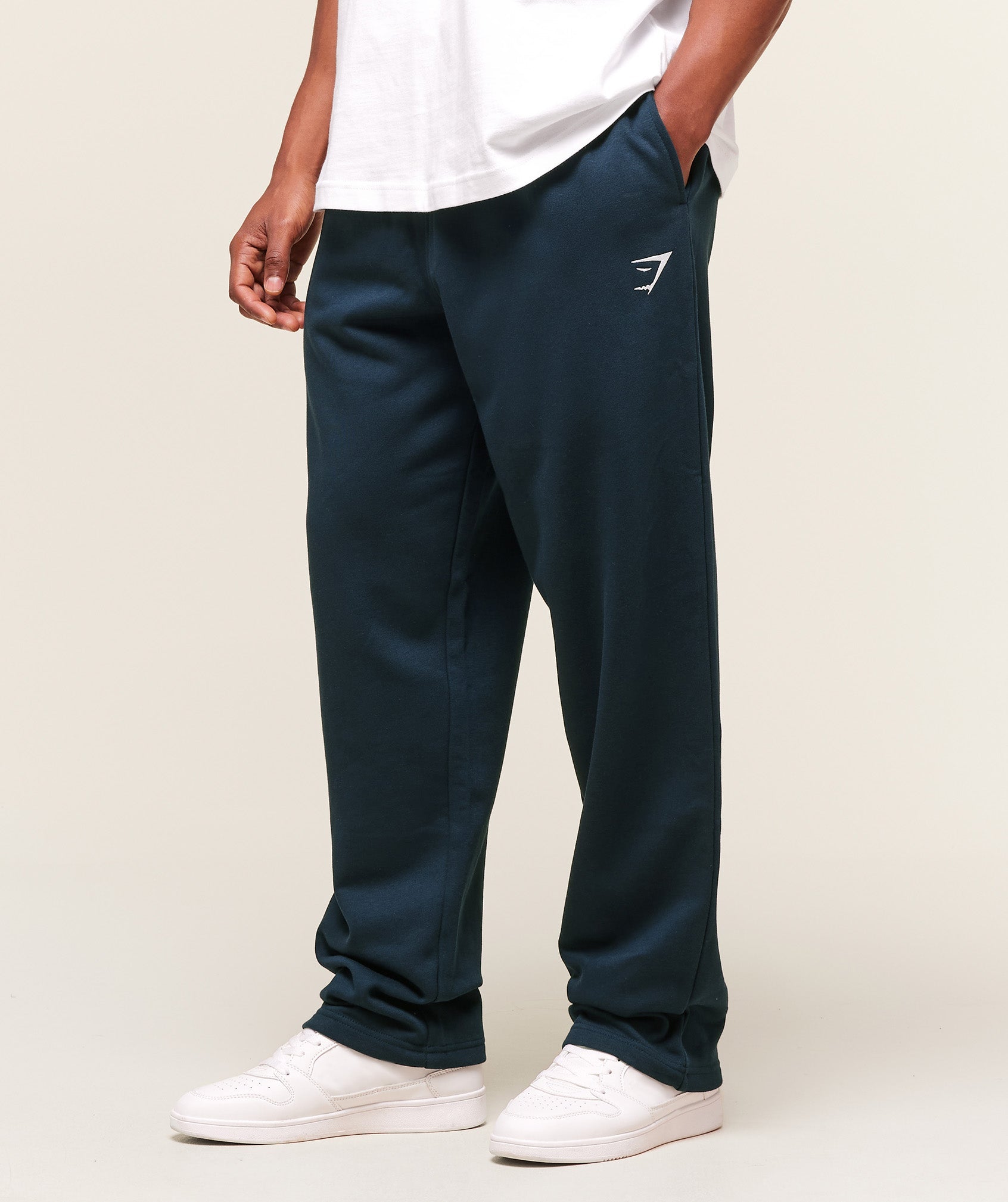 Gymshark Crest Straight Leg Joggers Navy