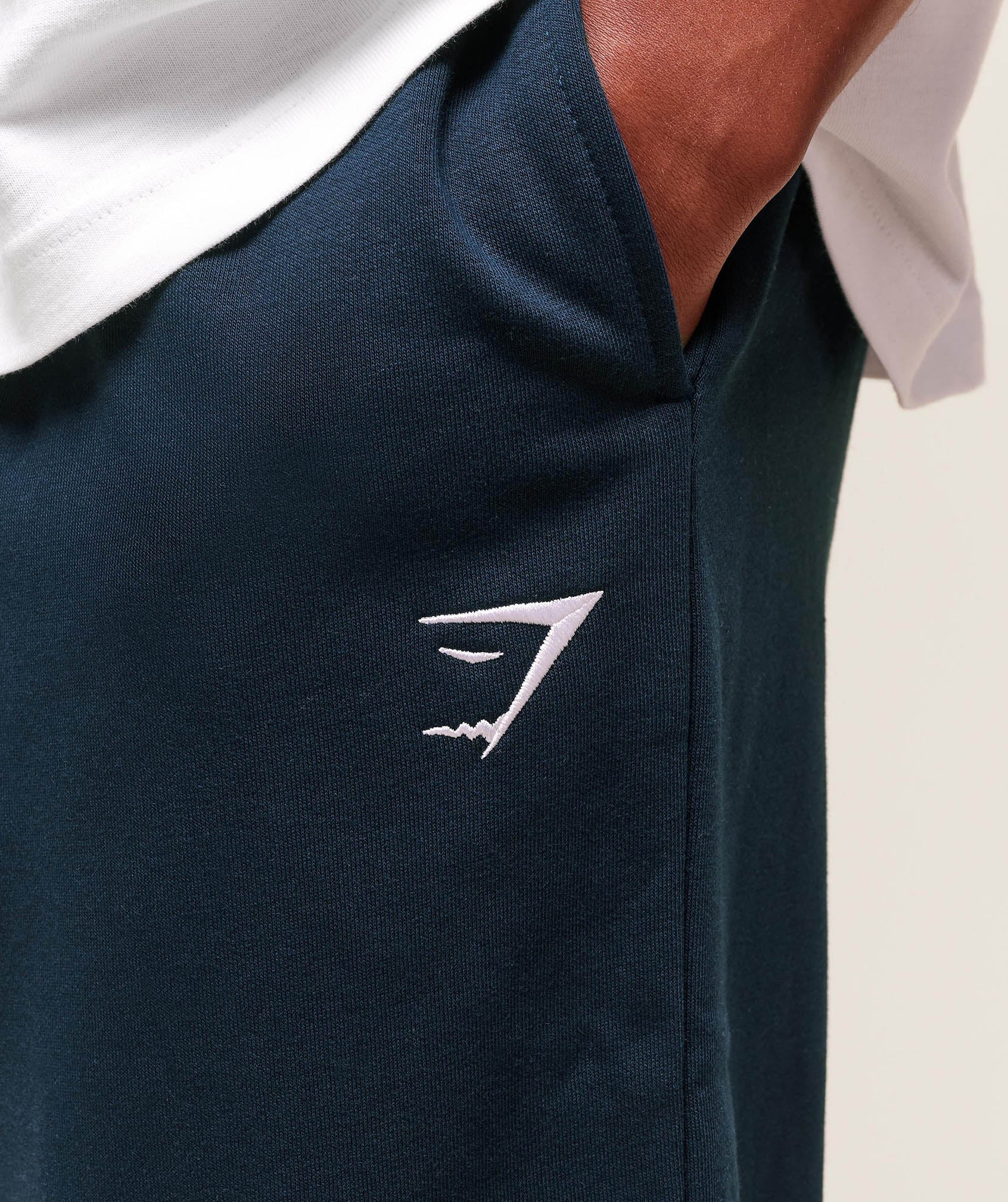 Gymshark Crest Straight Leg Joggers Navy
